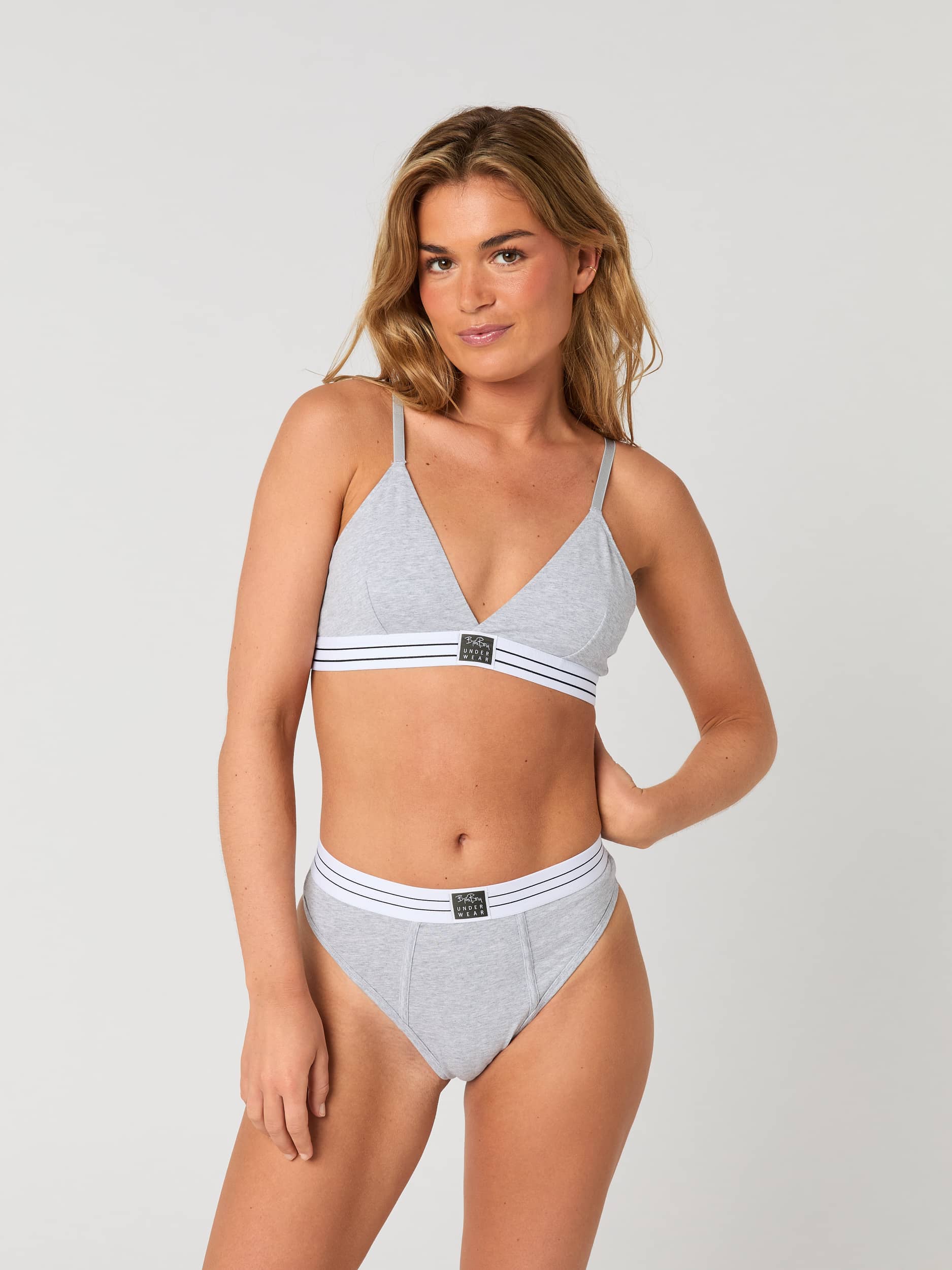 Core Original Triangle Bra - Women - Light Grey Melange | Björn Borg