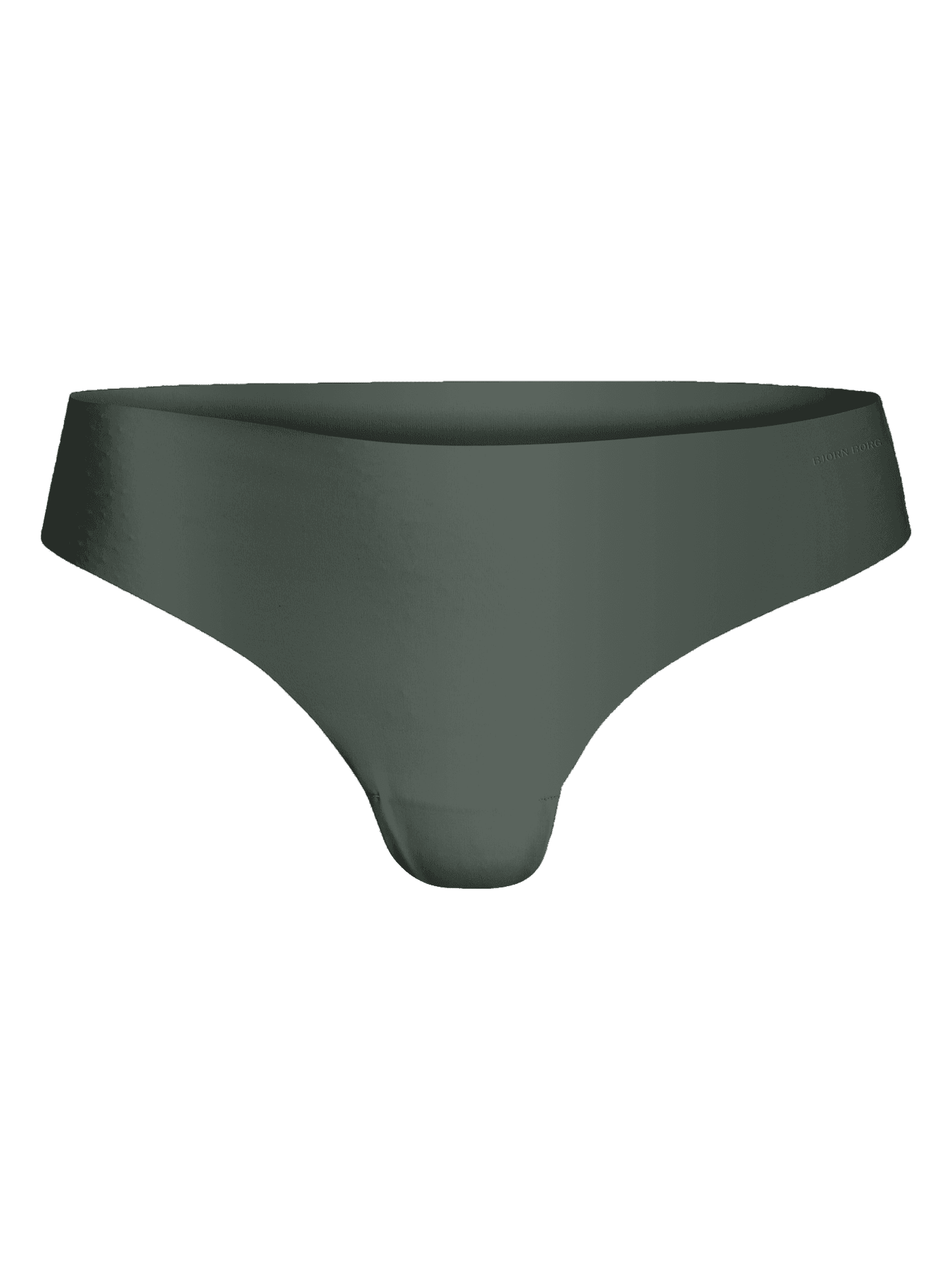 Green Performance Thong 3-pack in microfibre jersey with laser cut edges and a tonal logo for a seamless training fit. - Image 2