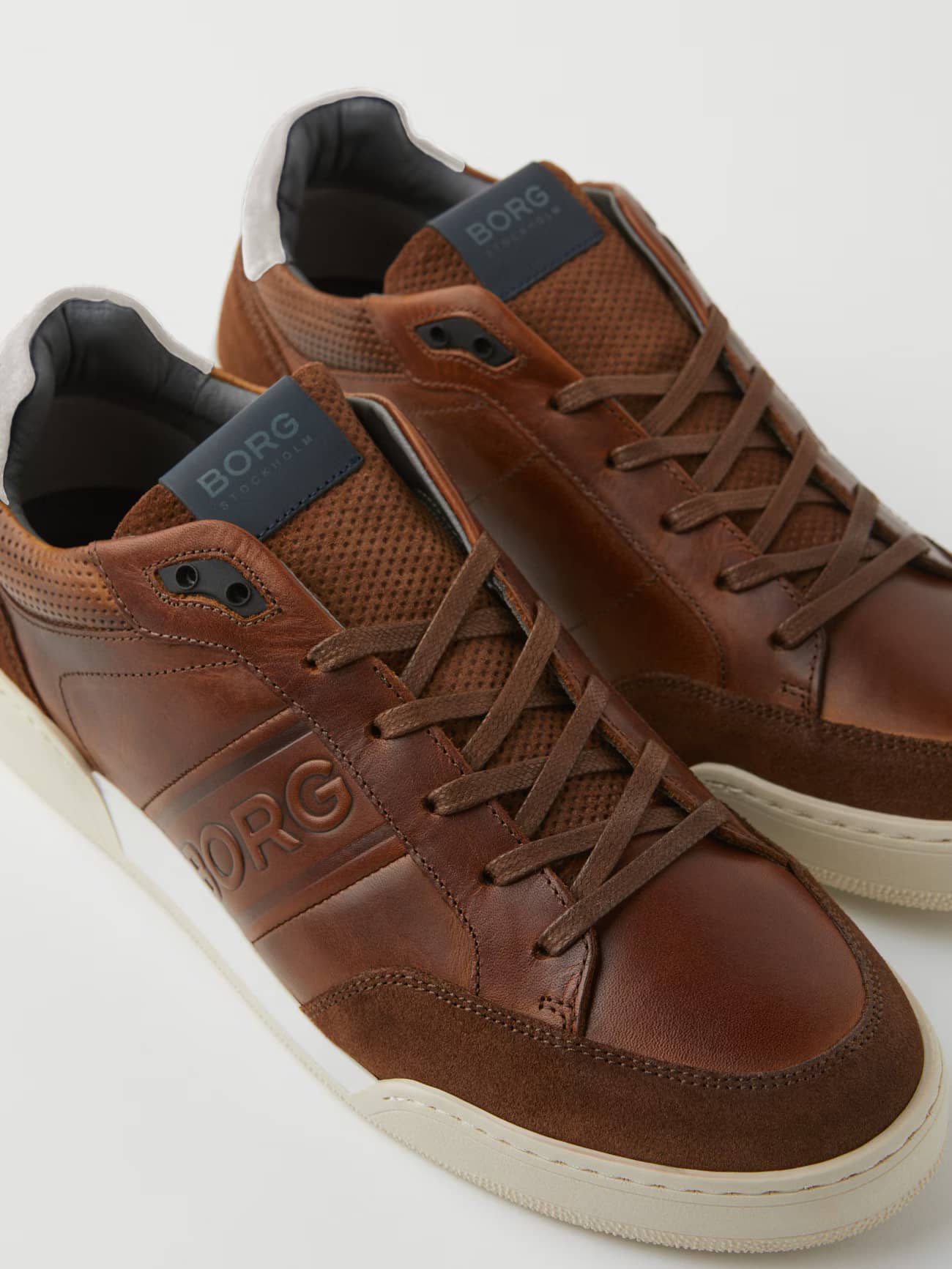 Björn Borg - Men's Leather Sneaker Sl200 Cognac Men - Image 1