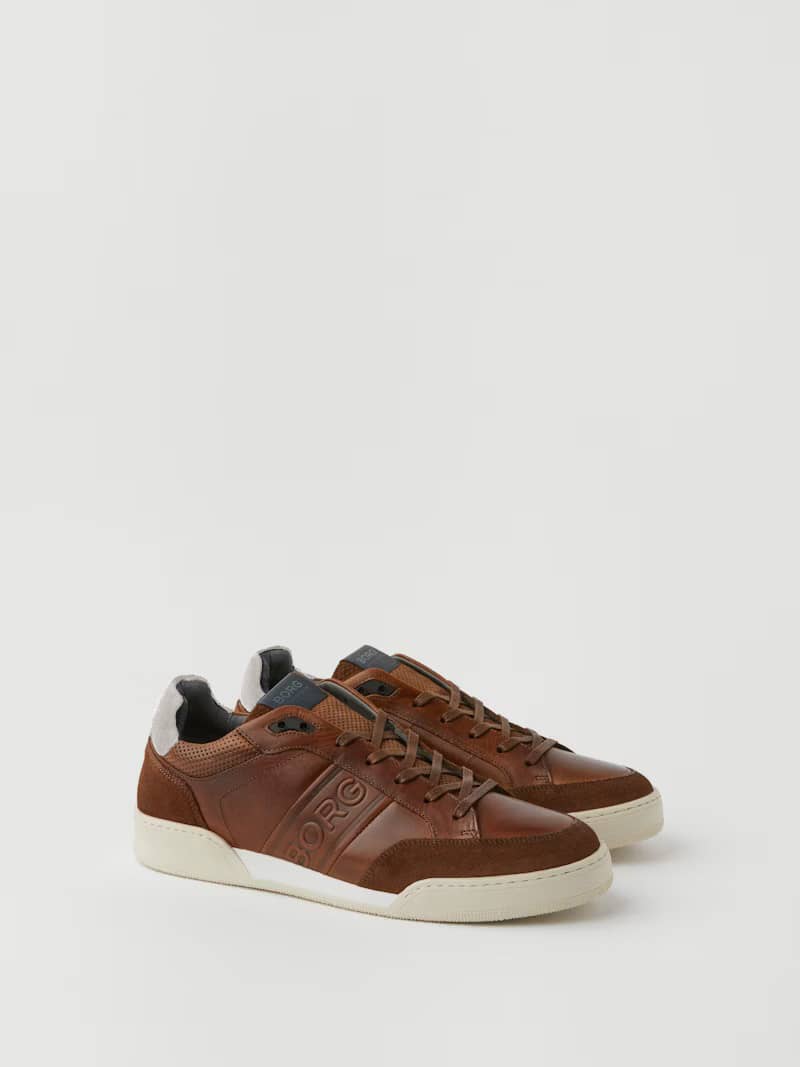 Björn Borg - Men's Leather Sneaker Sl200 Cognac Heren - Image 3