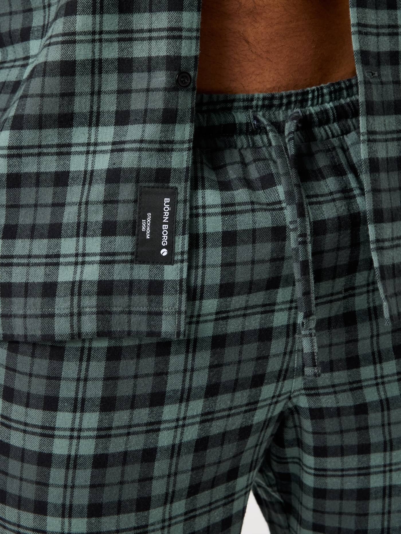 Björn Borg - Core Flannel Pyjama Shirt HS Check 2 Heren - Image 4