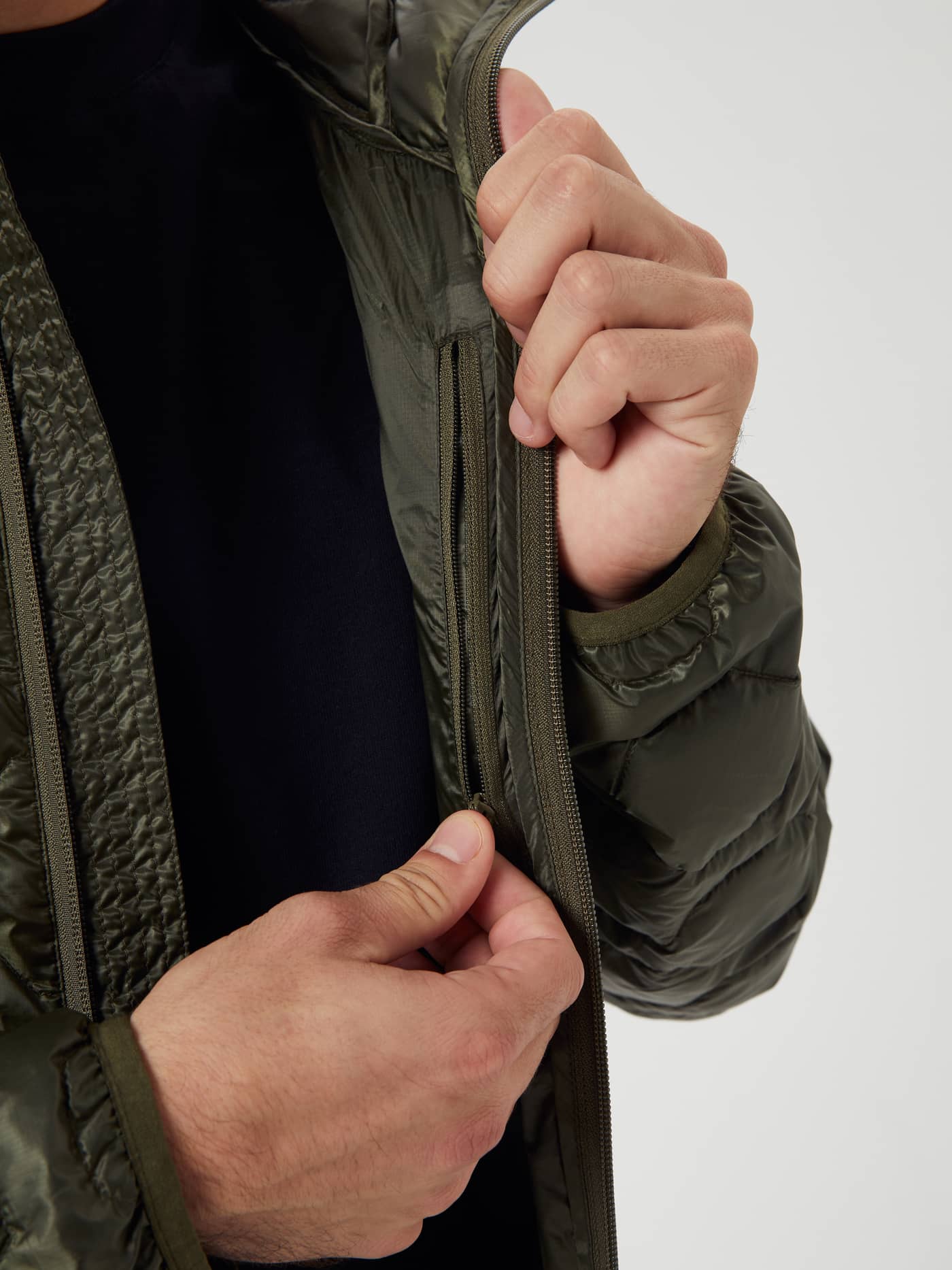 Björn Borg - Borg Down Liner Jacket Olive Night Men - Image 7