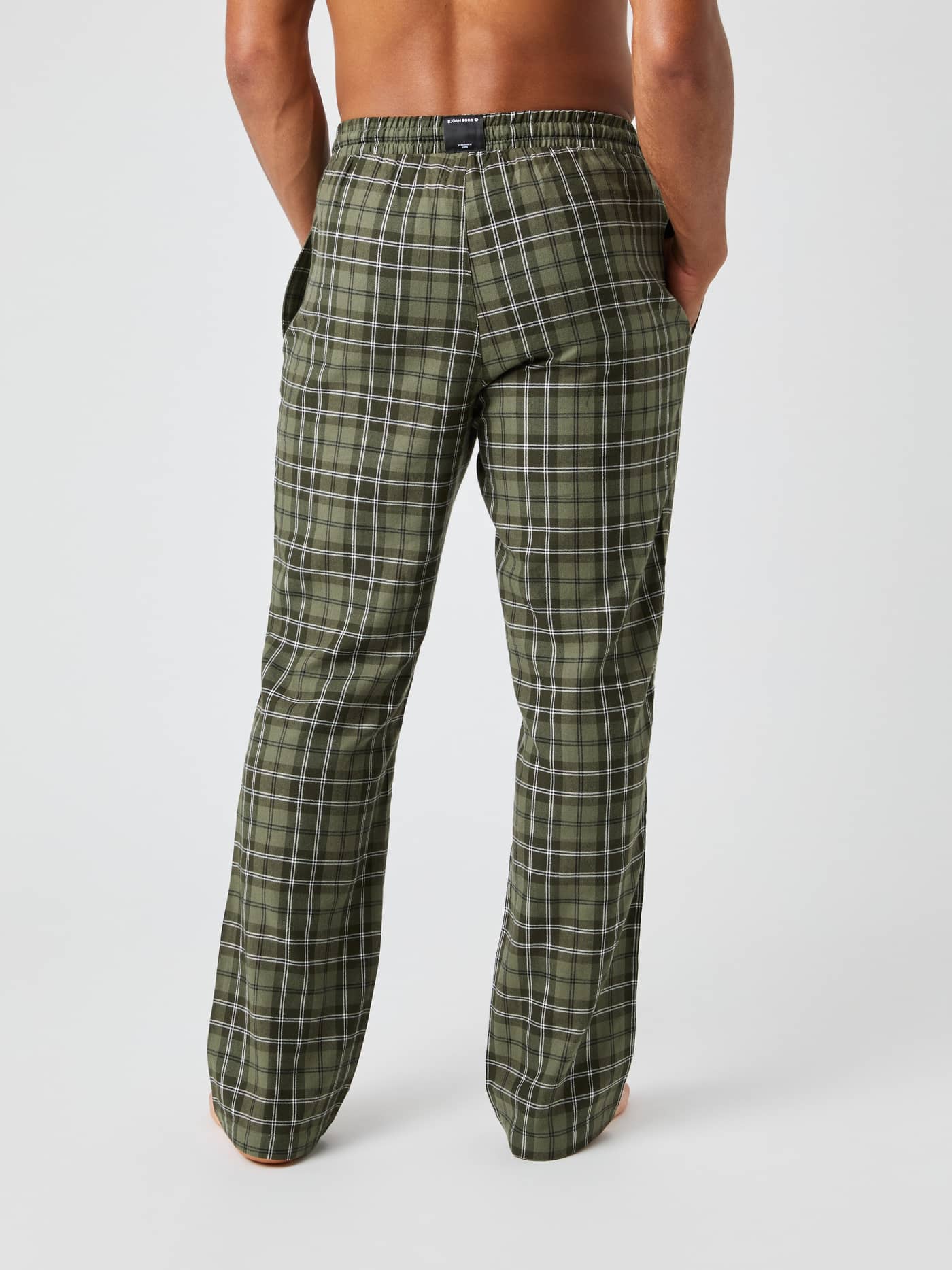 Björn Borg - Core Soft Flannel Pyjama Pants Forest Tartan 5 Herr - Image 3