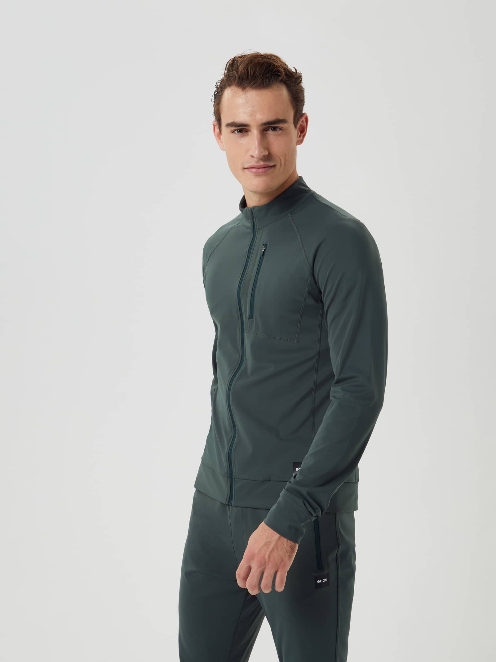 Björn Borg - Borg Training Midlayer Jacket Green Gables Men - Image 1