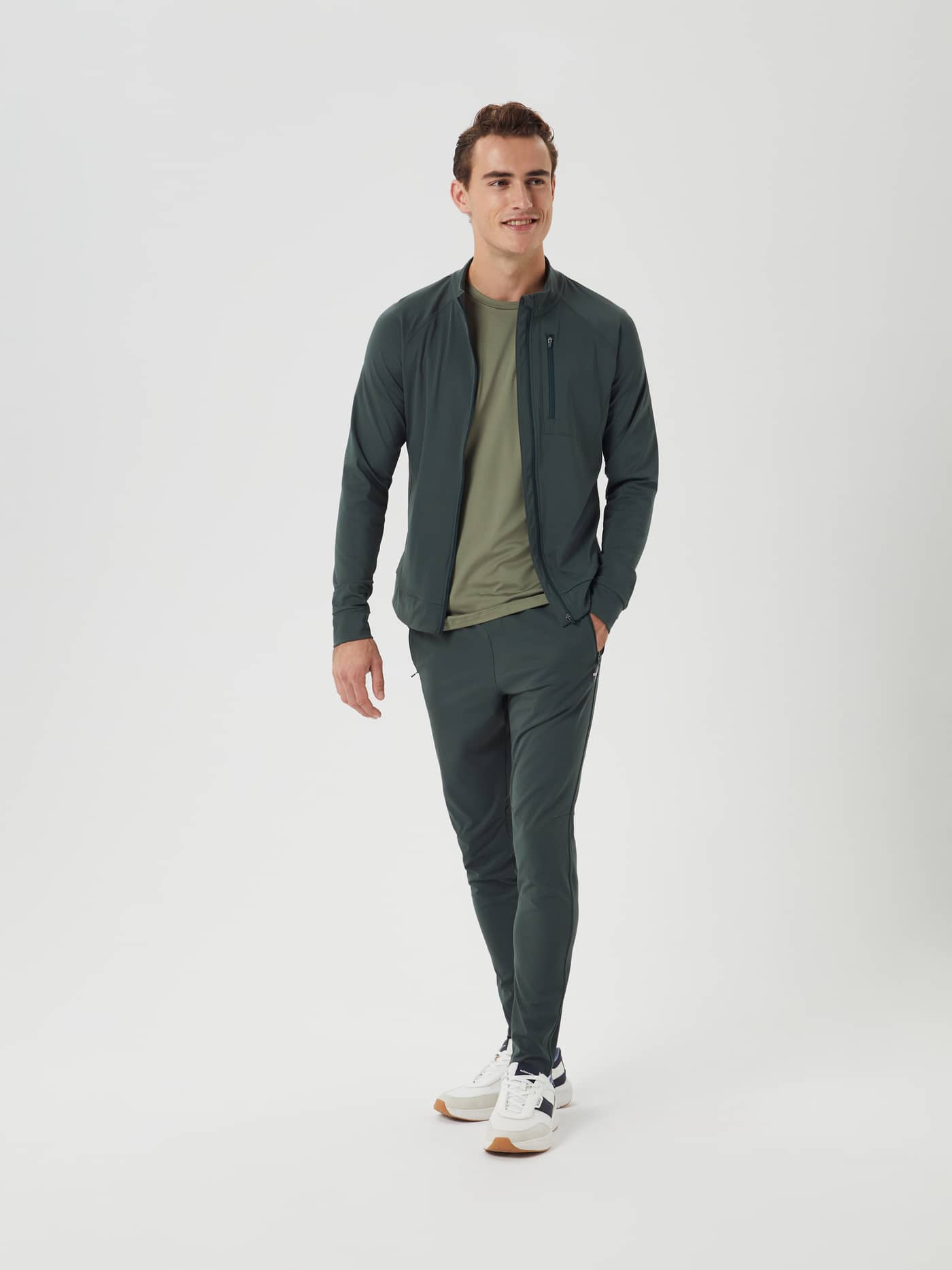 Björn Borg - Borg Training Midlayer Jacket Green Gables Men - Image 4