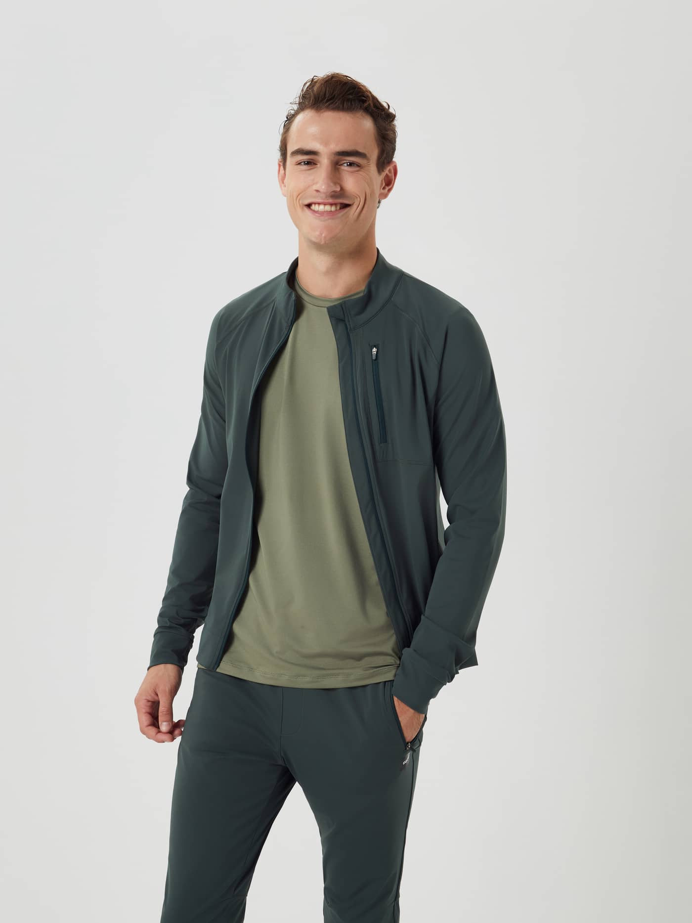 Björn Borg - Borg Training Midlayer Jacket Green Gables Men - Image 2