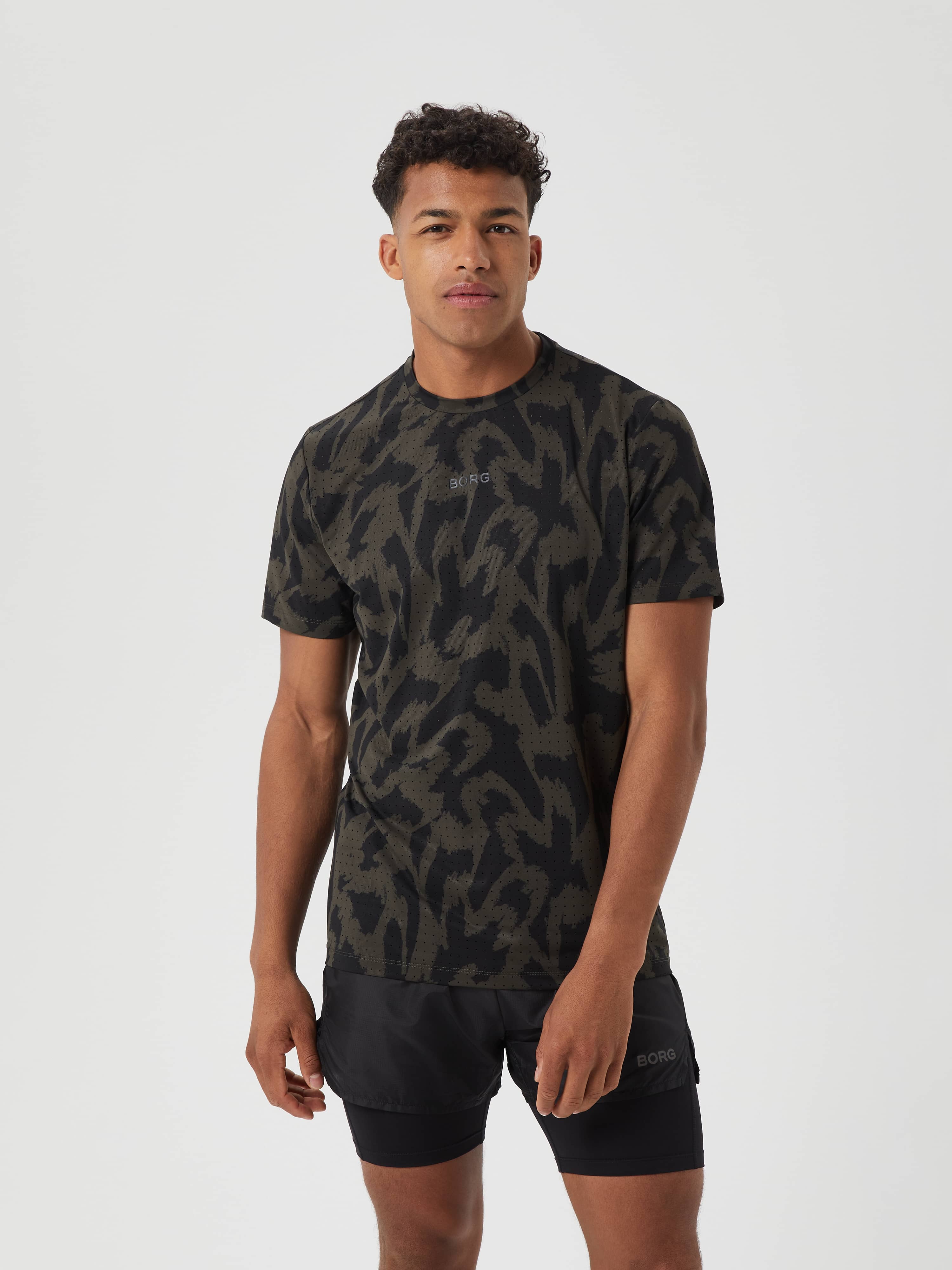 Björn Borg Borg Running Perforated T-Shirt med perforeret stof og reflekterende detaljer