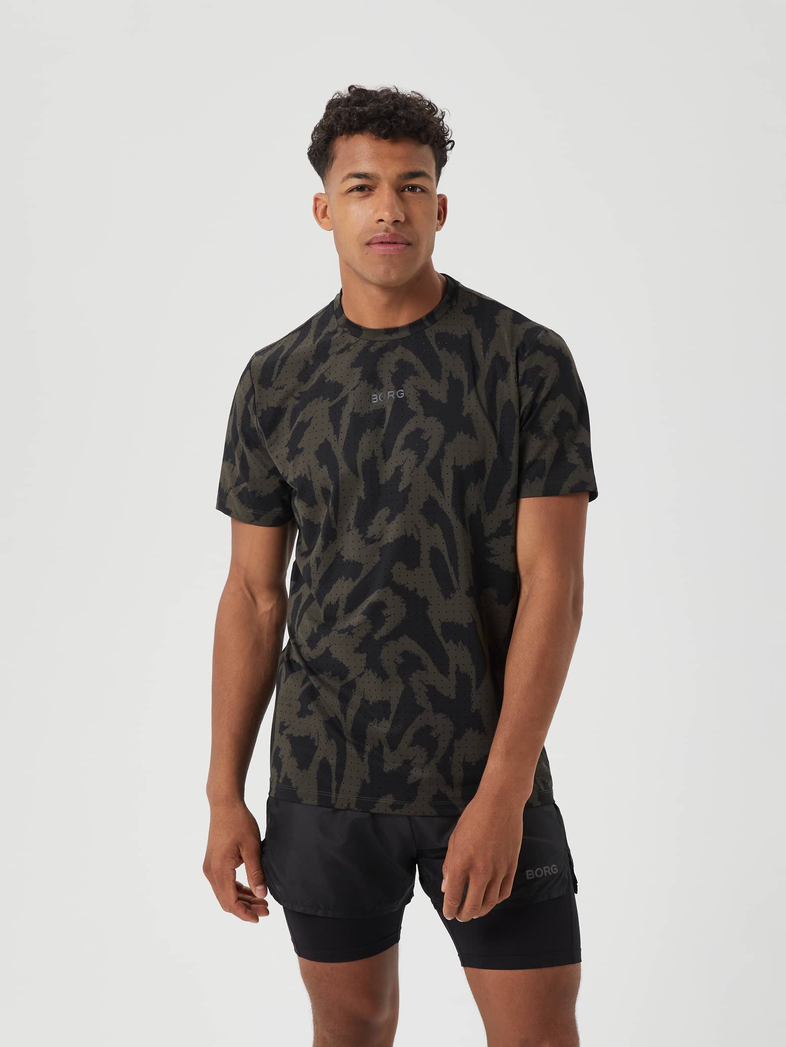 Björn Borg - Borg Running Perforated T-Shirt Running Aop Men - Image 1