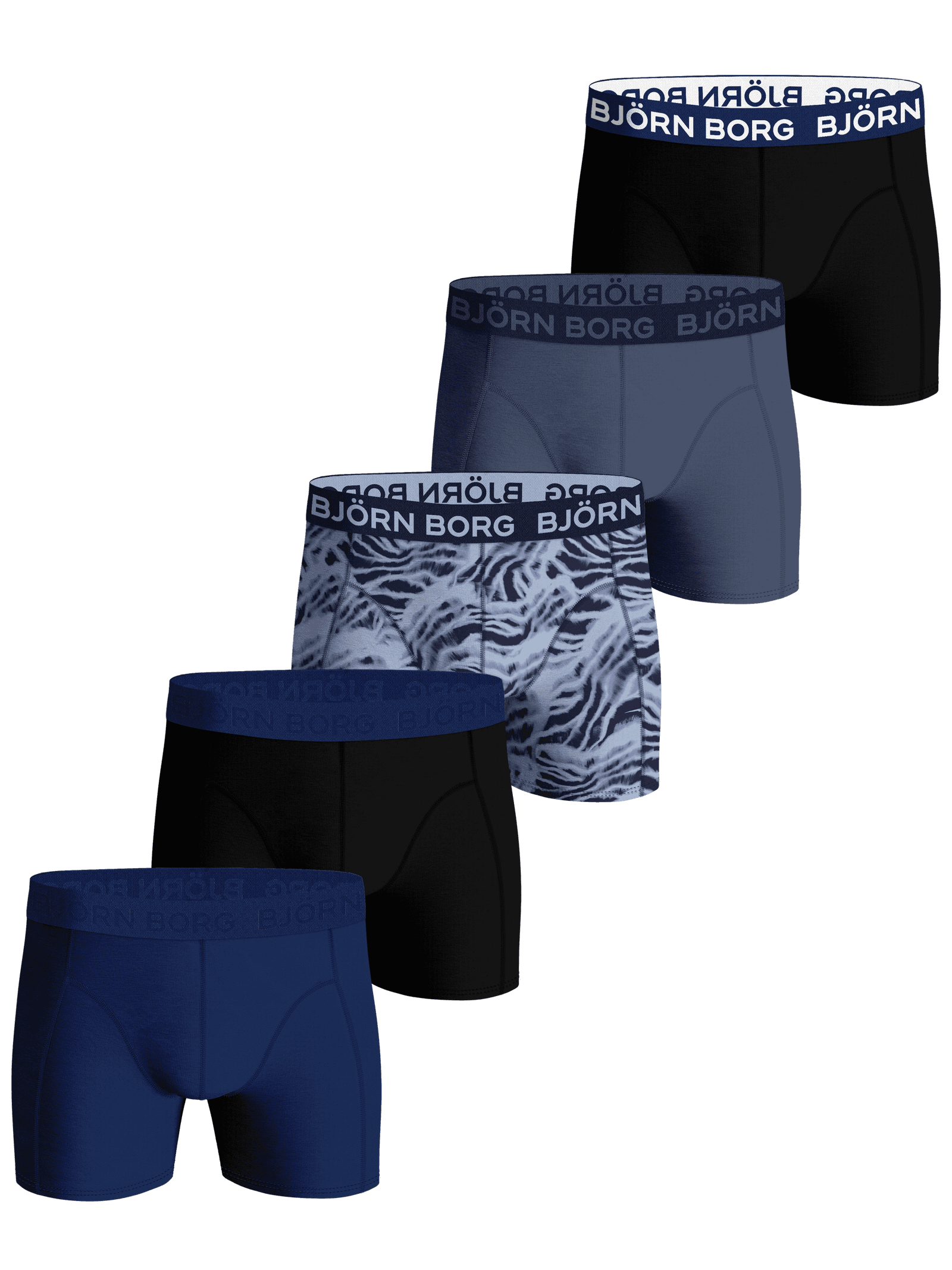 Björn Borg - Cotton Stretch Boxer 5-pack Multi Herr - Image 1