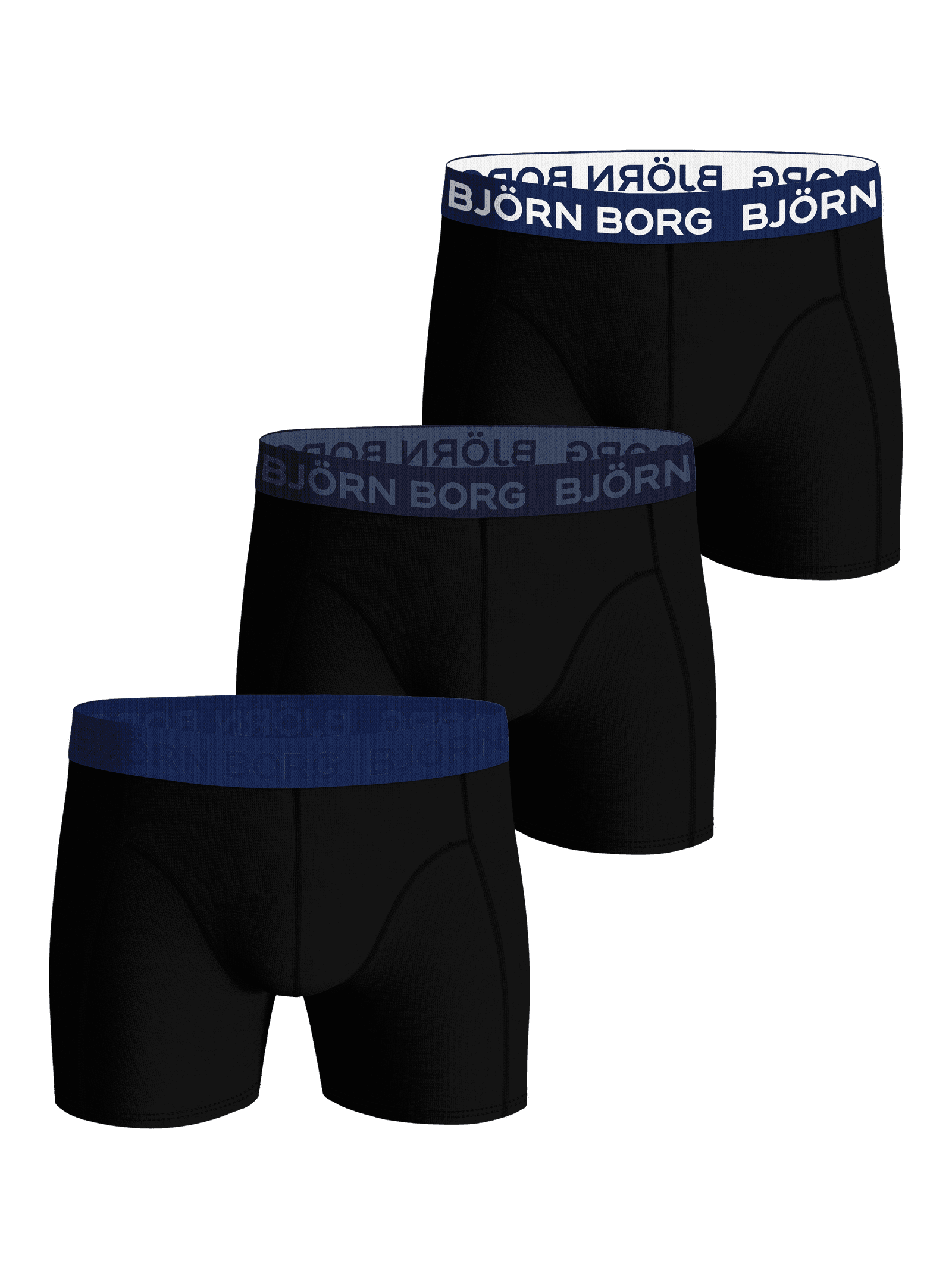 Björn Borg - Cotton Stretch Boxer 3-pack Multi Herr - Image 1
