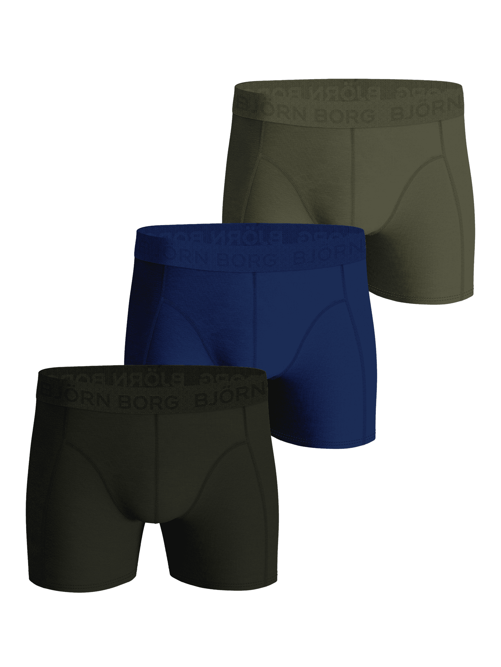 Björn Borg - Cotton Stretch Boxer 3-pack Multi Herr - Image 1