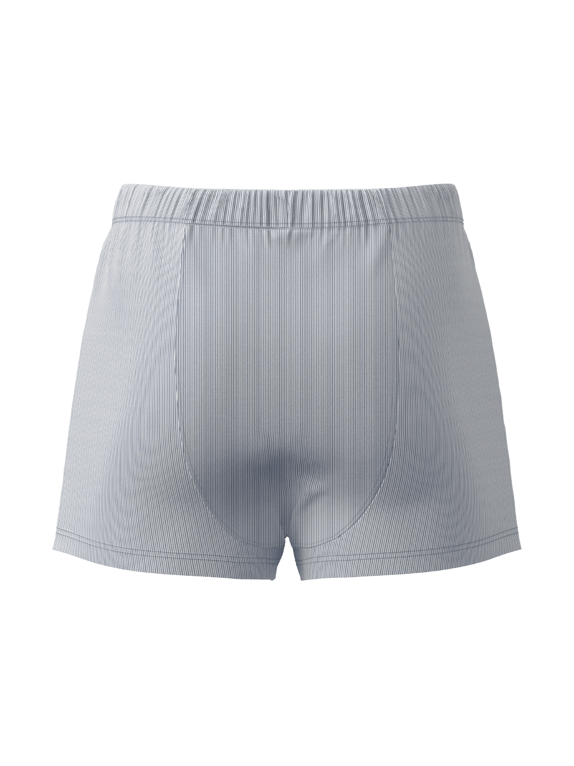 Back view of the Björn Borg Cotton Stretch Woven Boxer Shorts 2-pack in blue and white striped, loose-fit cotton poplin. - Image 3