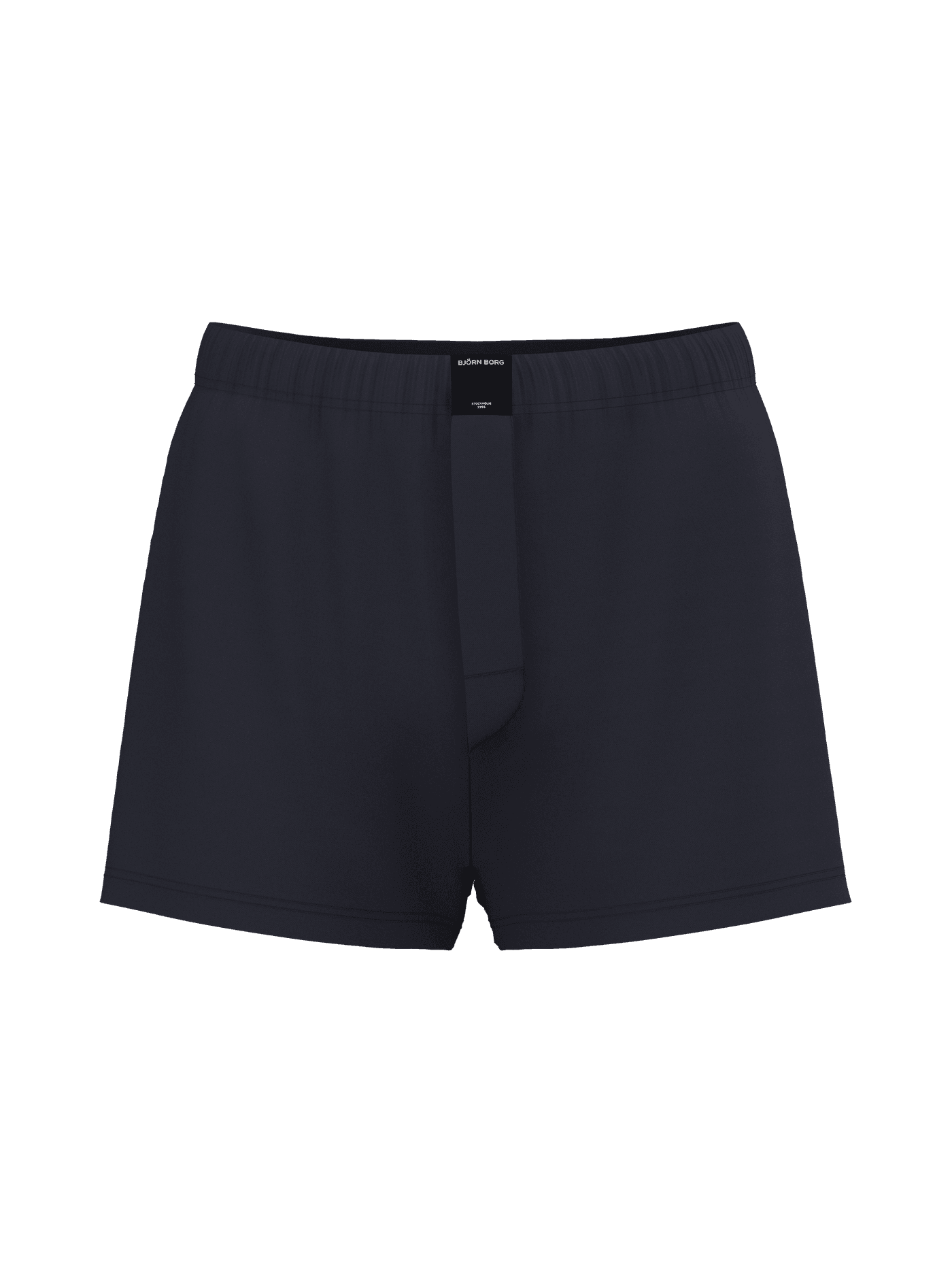 Navy Cotton Stretch Woven Boxer Shorts 2-pack in soft 100% cotton, featuring a comfortable loose fit and mid-rise waist. - Image 2