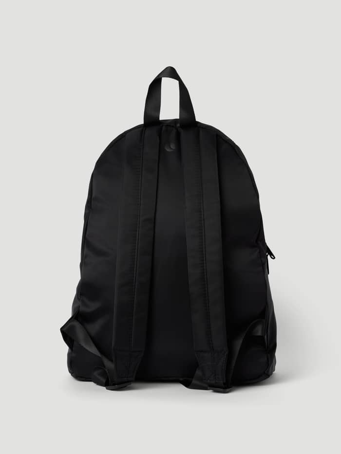 Back view of the stylish Björn Borg Daily Backpack 20L in Black Beauty (Black) made from recycled polyester. - Image 2