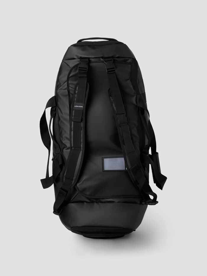 Borg Travel Duffle Bag 120L in Black Beauty (Zwart) van stevig TPE-gecoat materiaal met verstelbare rugzakriemen. - Image 3