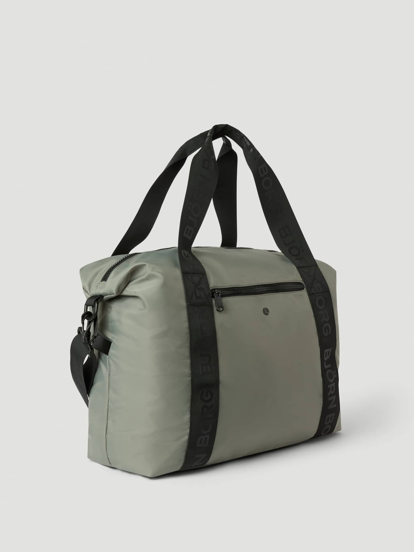 Agave Green (Green) Borg Classic Sports Bag 28L featuring black branded straps and a zippered pocket for training gear. - Image 2