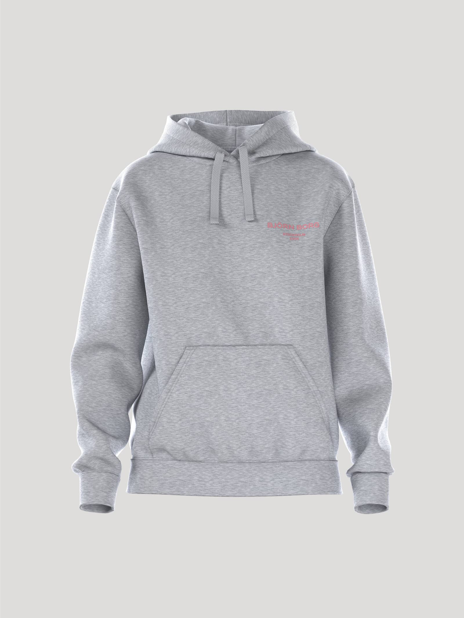 Björn Borg - Borg Essential 1 Hoodie Light Grey Melange Women - Image 1
