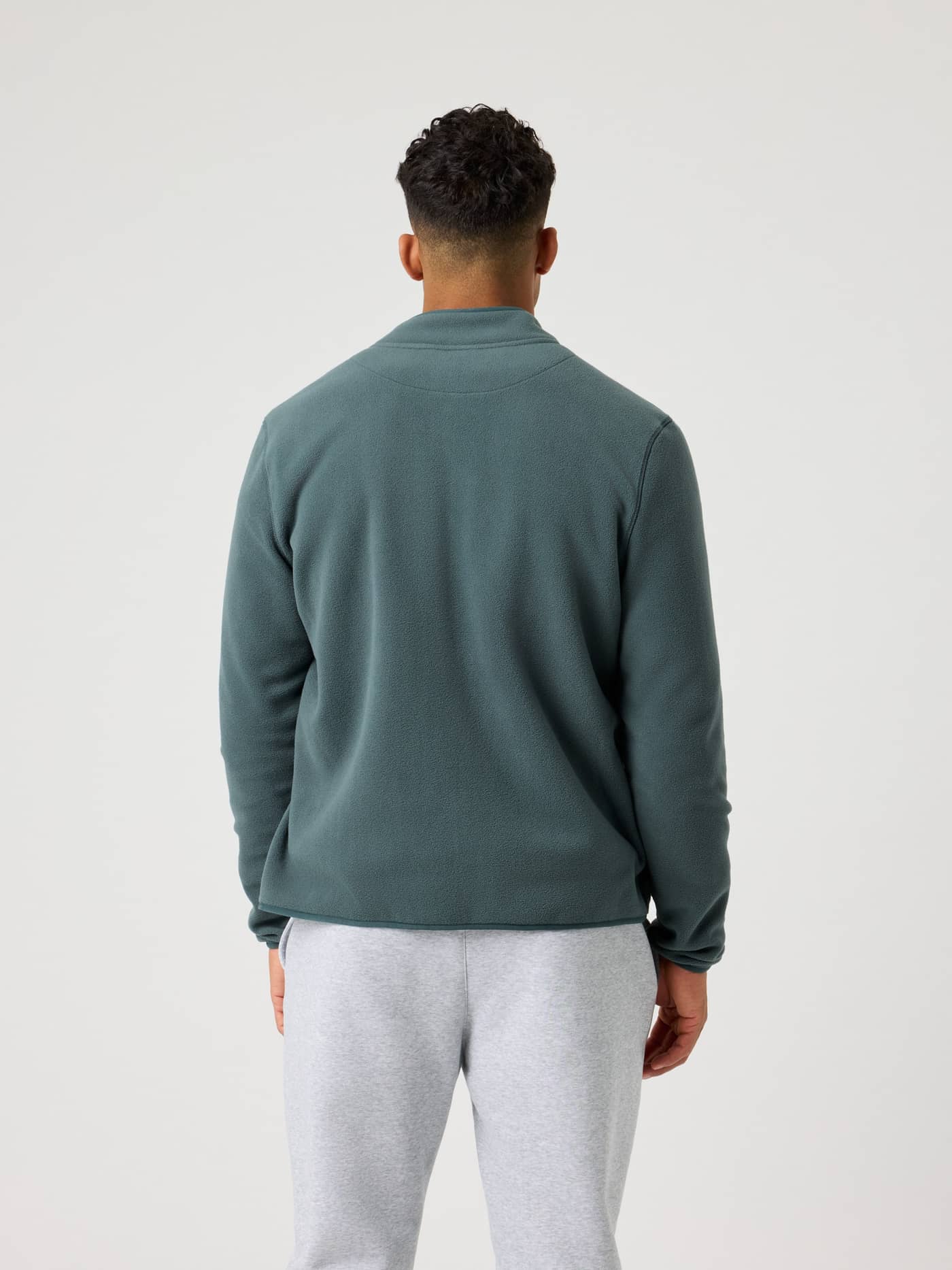 Vy bakifrån på Borg Full Zip Fleece i Urban Chic (Grön) med en funktionell och snygg passform för herrar. - Image 2