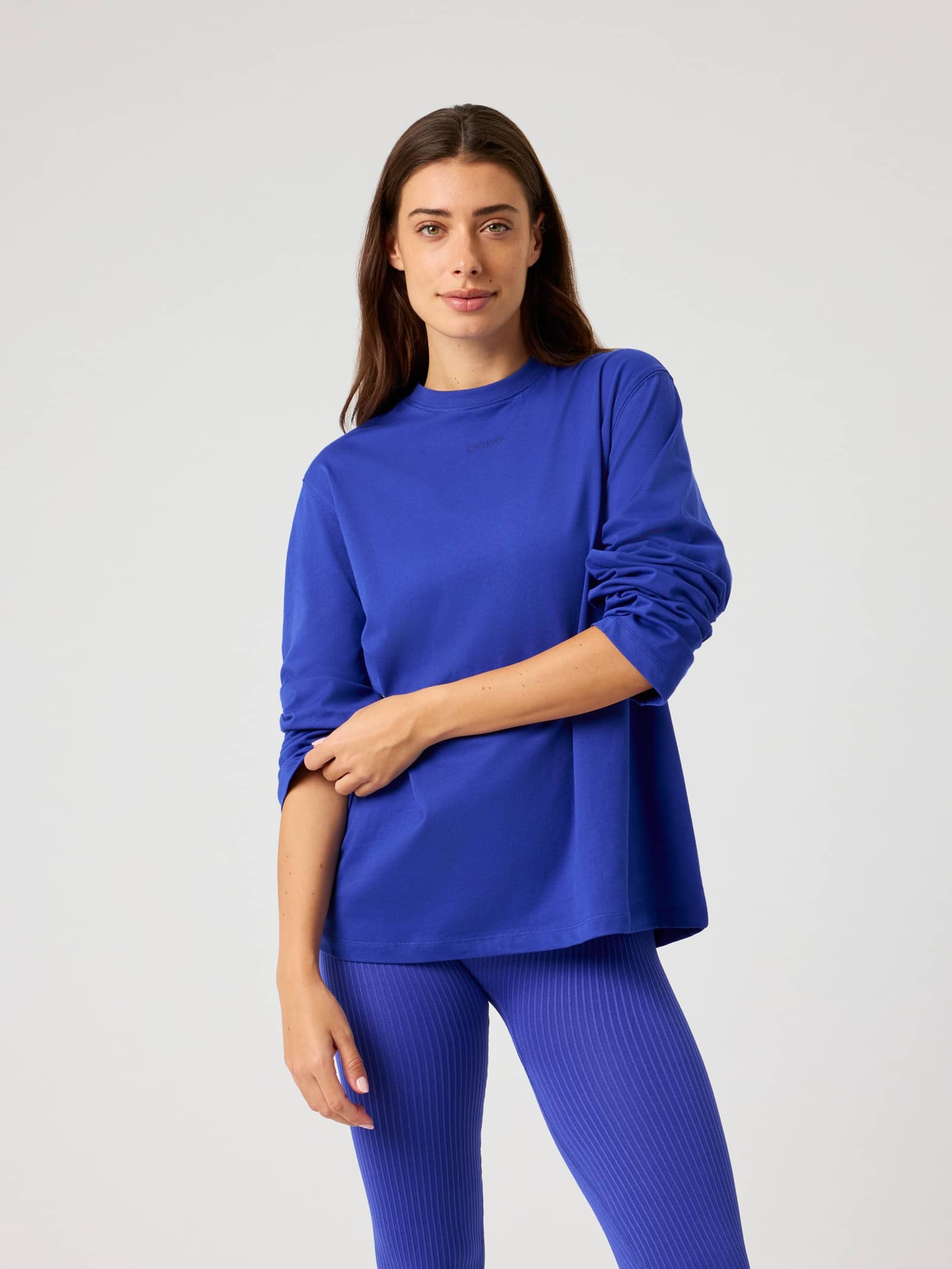 Björn Borg - Studio Oversized Longsleeve T-Shirt Clematis Blue Women - Image 1