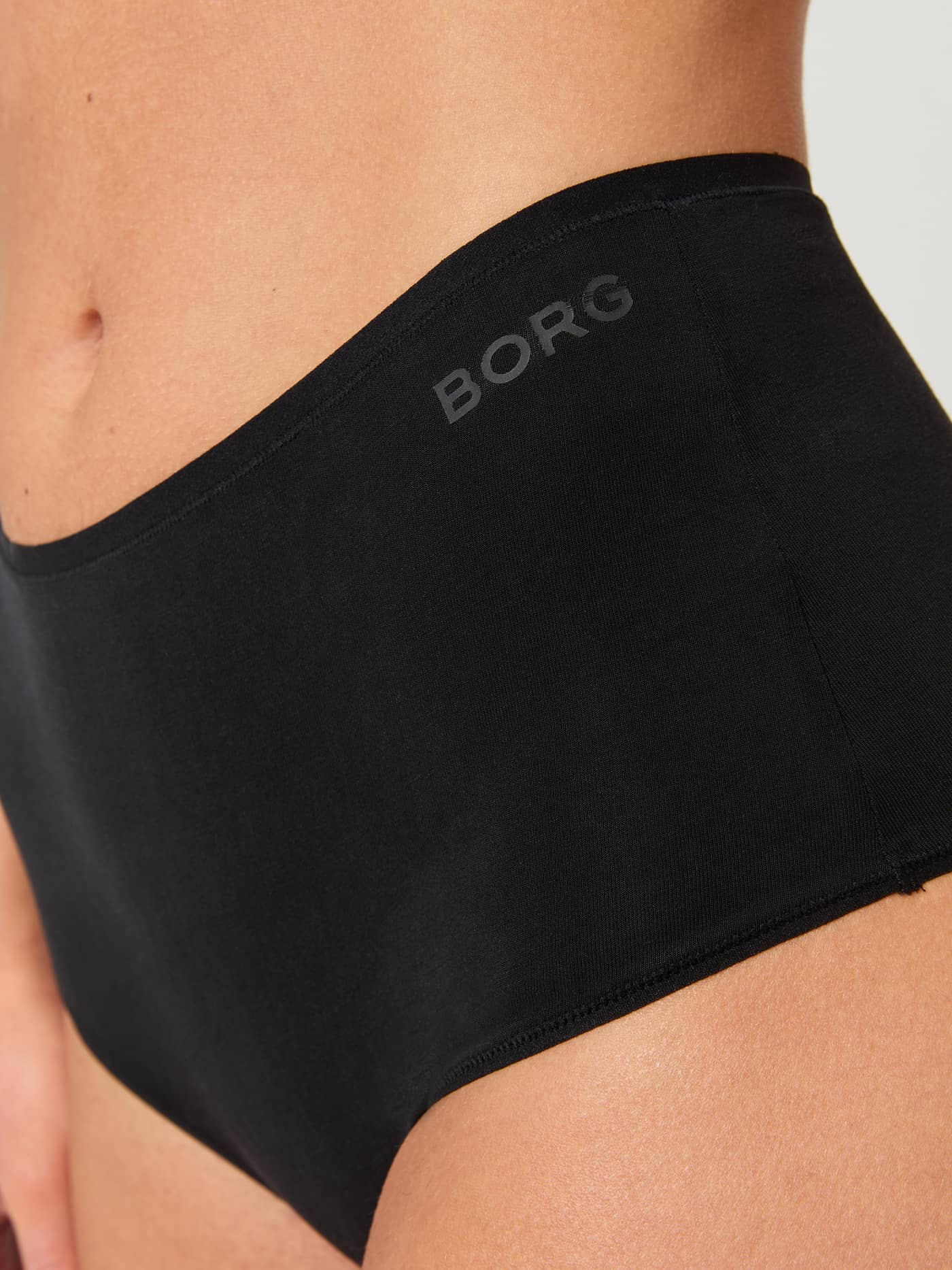 Schwarzer Core Lyocell Highwaist Brief 1-pack für Damen mit weicher Passform und tonalem BORG-Logo. - Image 3
