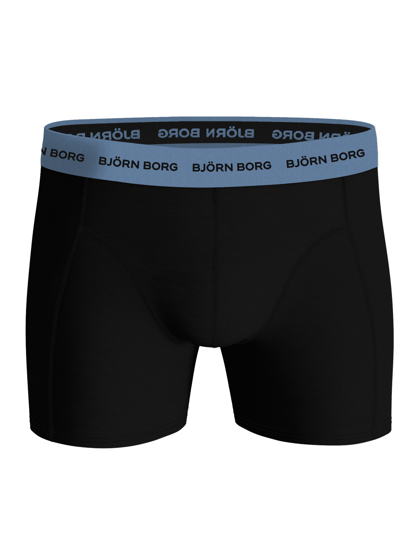 Vooraanzicht van de Cotton Stretch Boxer 7-pack in zwart en blauw van stijlvol en functioneel stretchkatoen. - Image 3