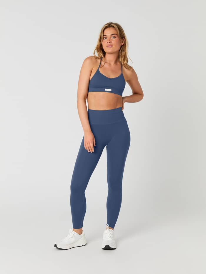 Björn Borg - Studio Seamless Ribbed Tights Nightshadow Blue