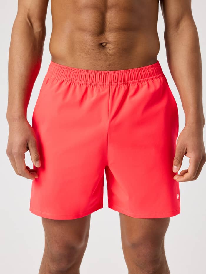 Vorderansicht der Björn Borg Ace Racquet Shorts 7 Inch in Diva Pink (Rosa) für Performance beim Tennis.