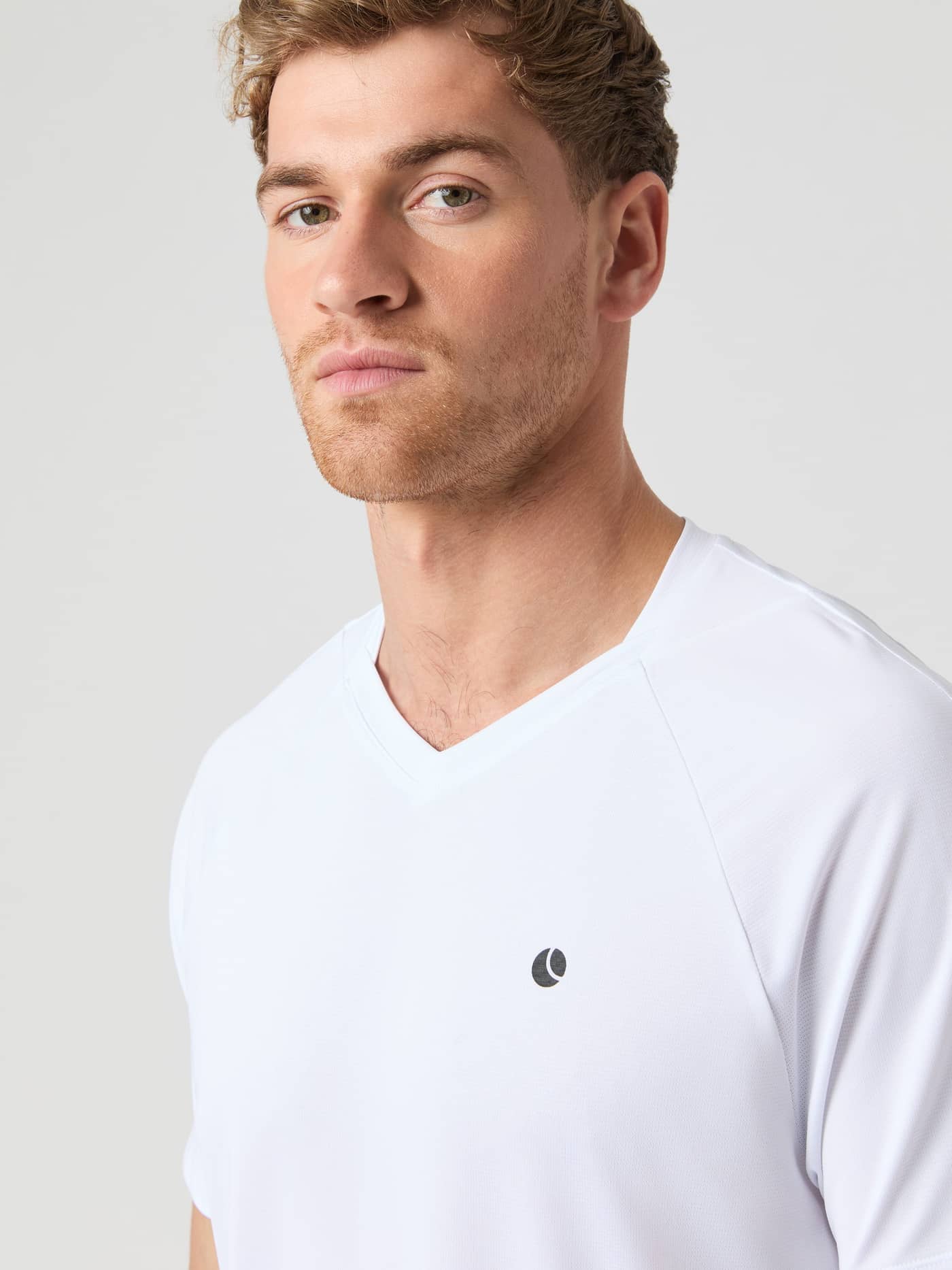 Björn Borg - Ace V-Neck T-Shirt Brilliant White Men - Image 5
