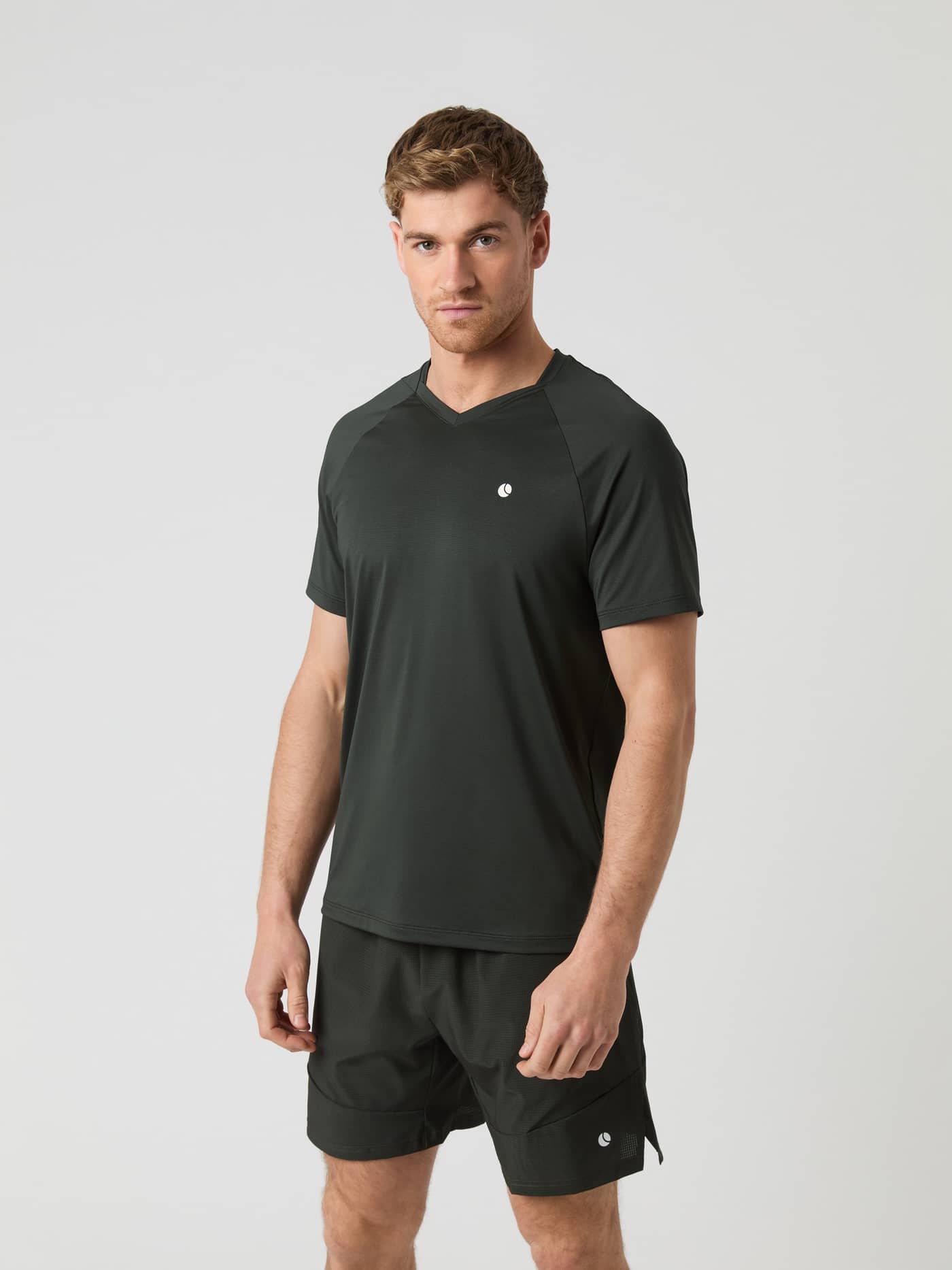 Björn Borg - Ace V-Neck T-Shirt Peat Heren - Image 1