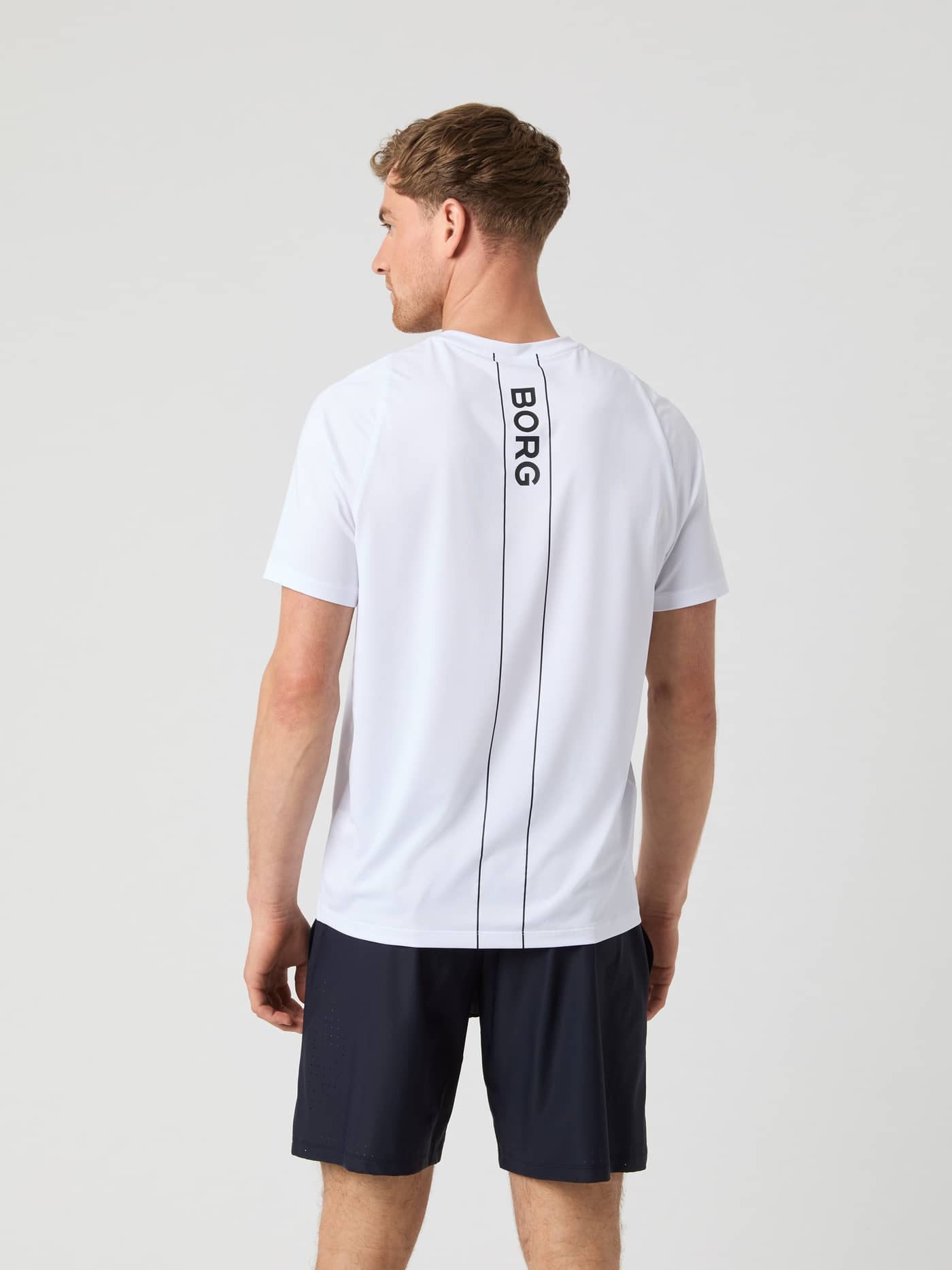 Björn Borg - Ace V-Neck T-Shirt Brilliant White Men - Image 2