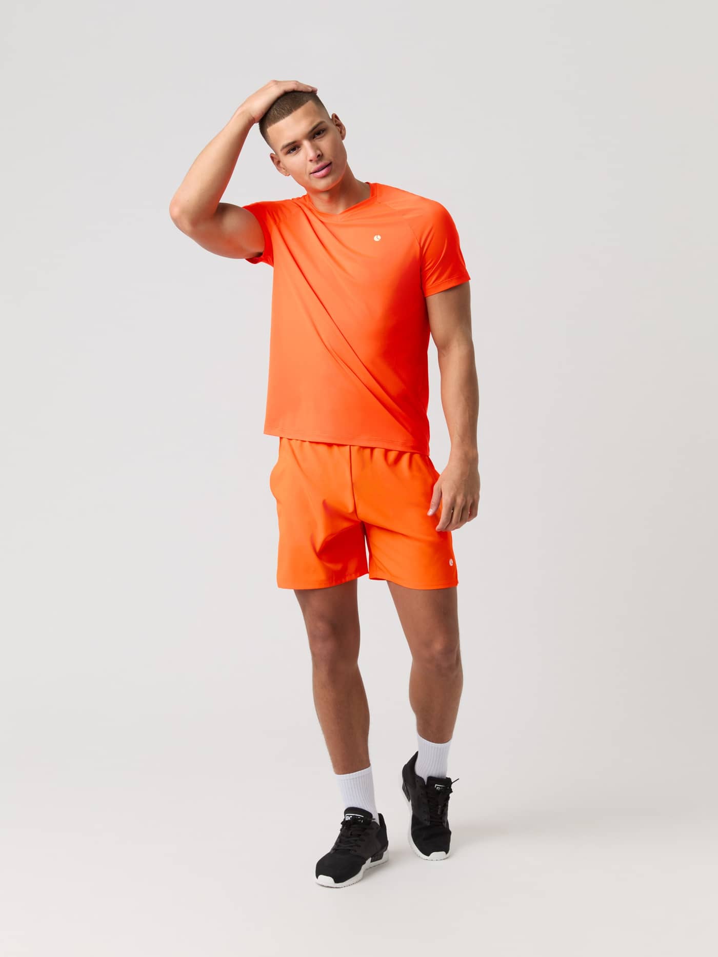 Björn Borg - Ace V-Neck T-Shirt Shocking Orange Men - Image 3