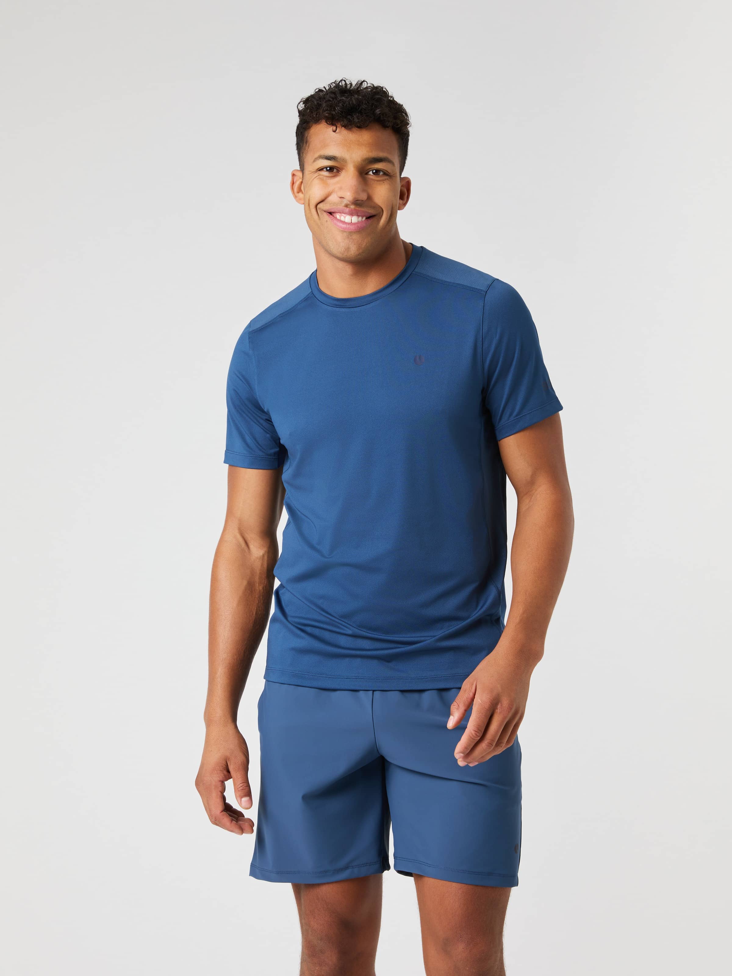 Ace Mesh Panel T-Shirt - Men - Sargasso Sea | Björn Borg
