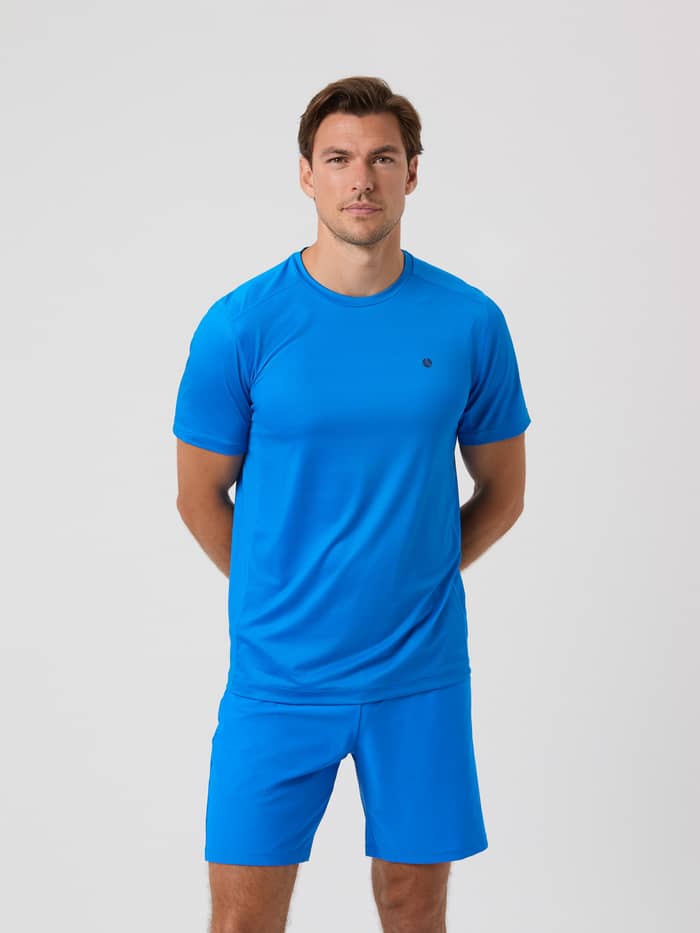 Björn Borg - Ace Mesh Panel T-Shirt Electric Blue Lemonade