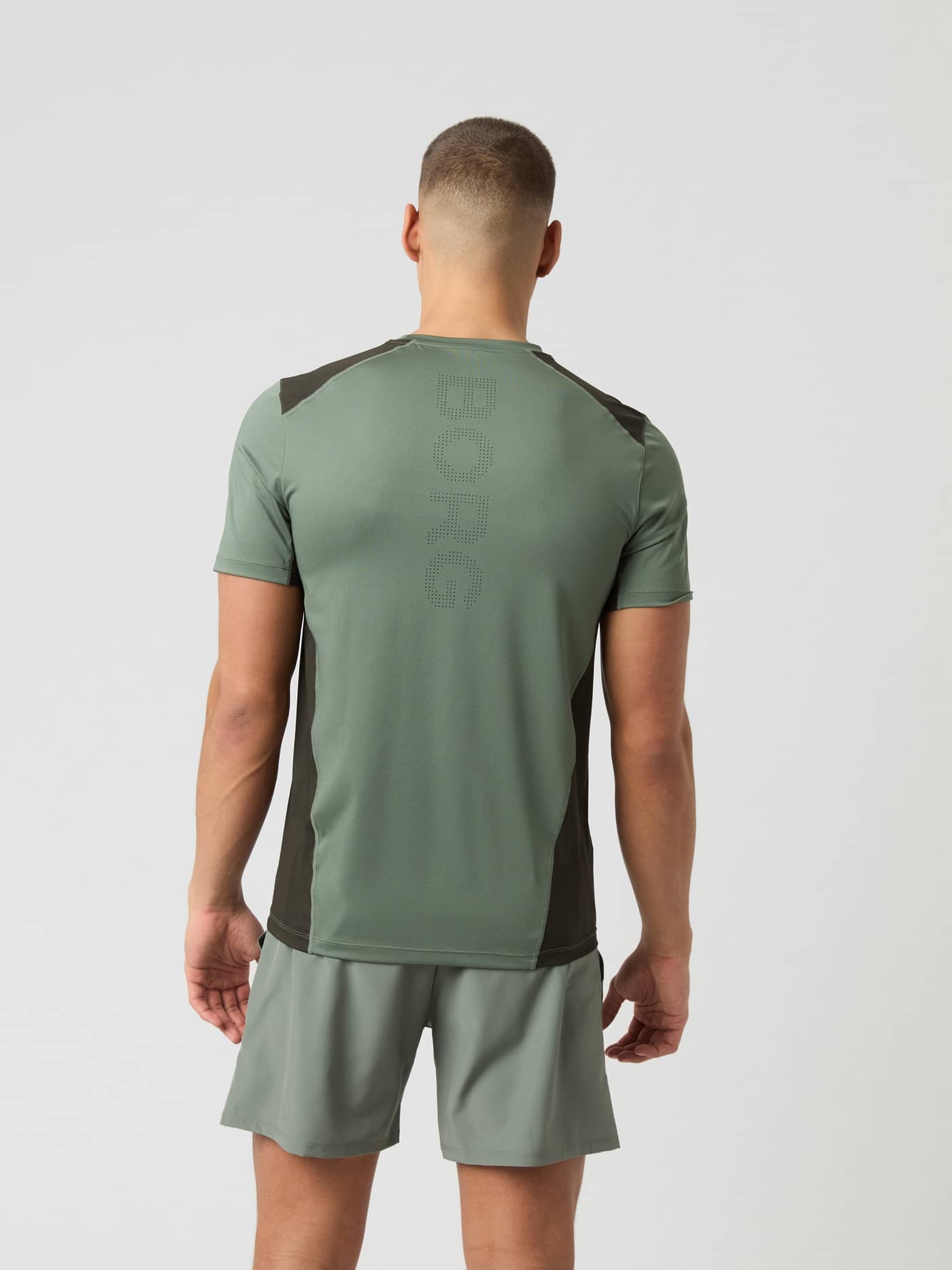 Björn Borg - Ace Mesh Panel T-Shirt Agave Green Herr - Image 2