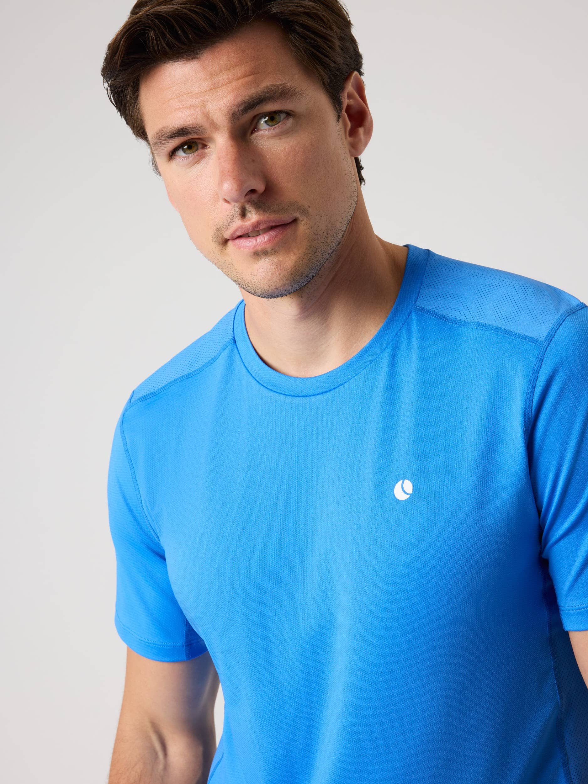 Ace Mesh Panel T-Shirt - Men - Palace Blue | Björn Borg