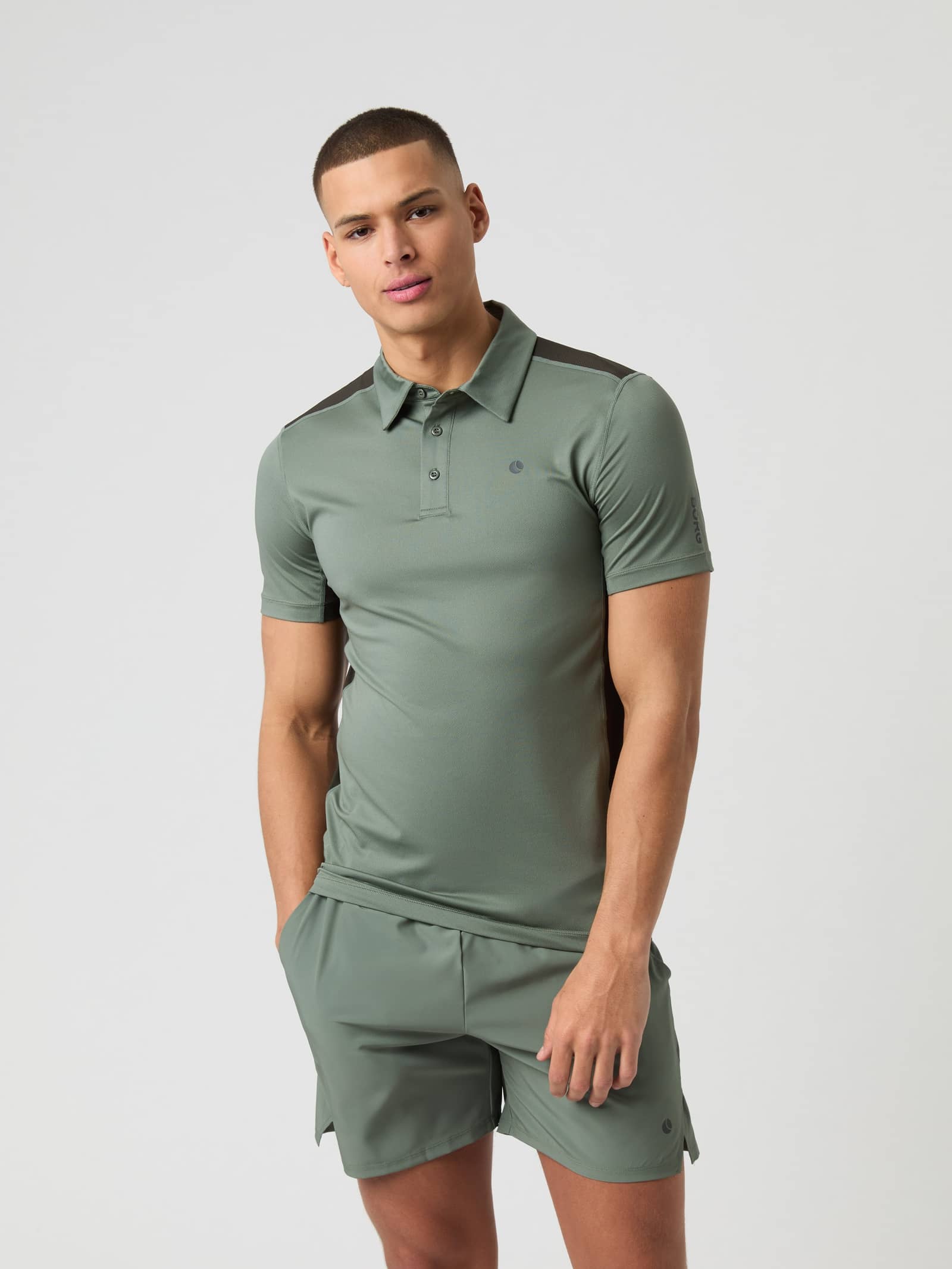 Björn Borg - Ace Mesh Panel Polo Shirt Agave Green Men - Image 1