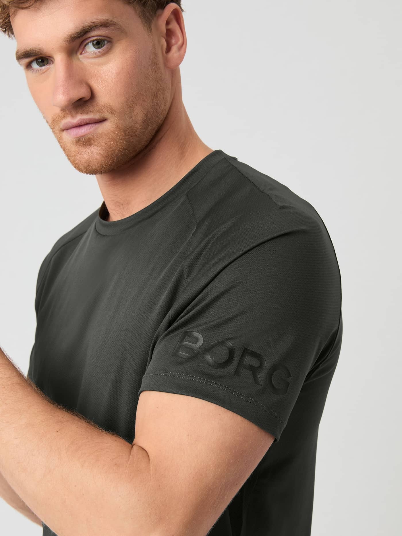 Björn Borg - Borg Mesh Panel T-Shirt Peat Men - Image 5