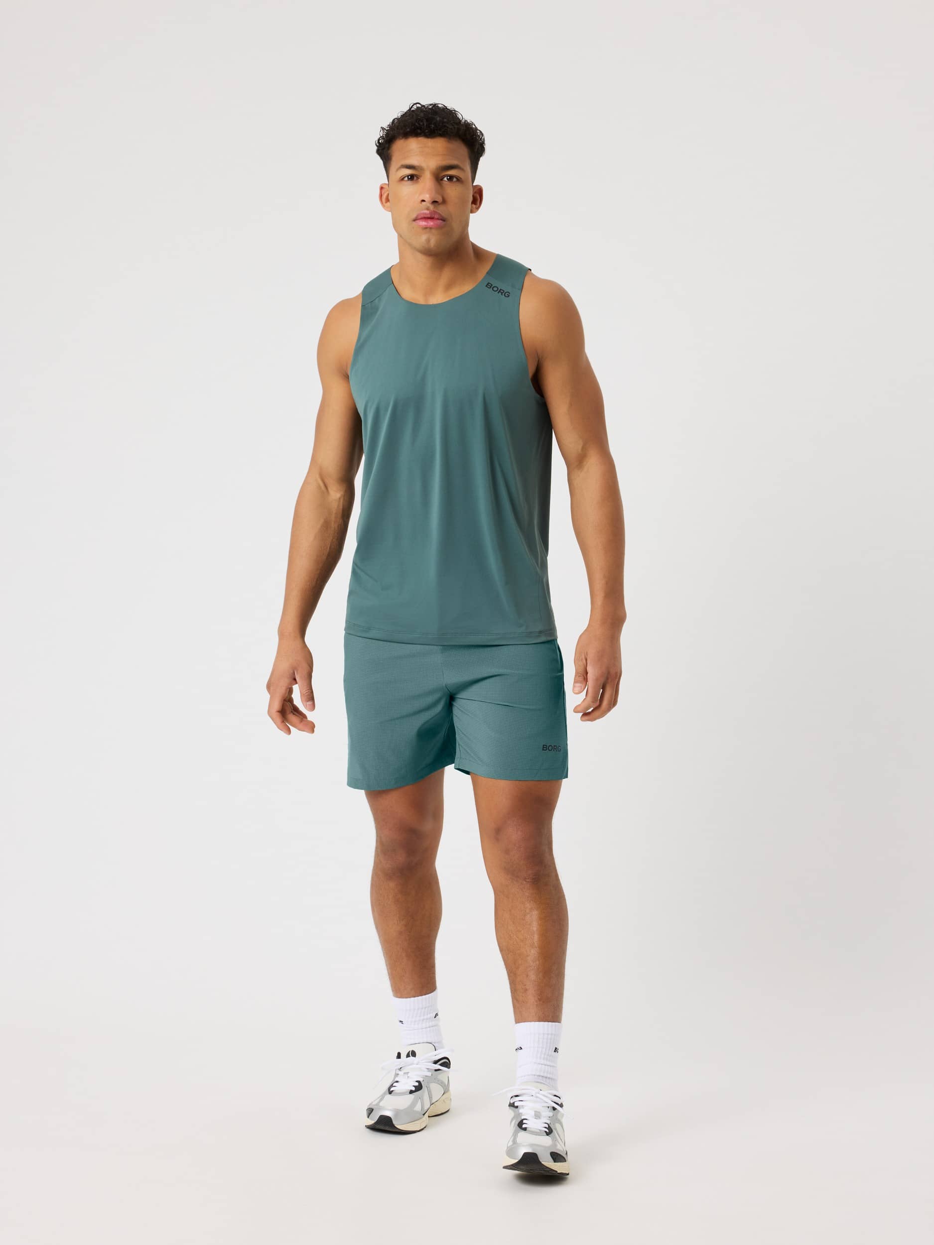 Borg Zip Shorts 7 Inch - Men - Balsam Green | Björn Borg