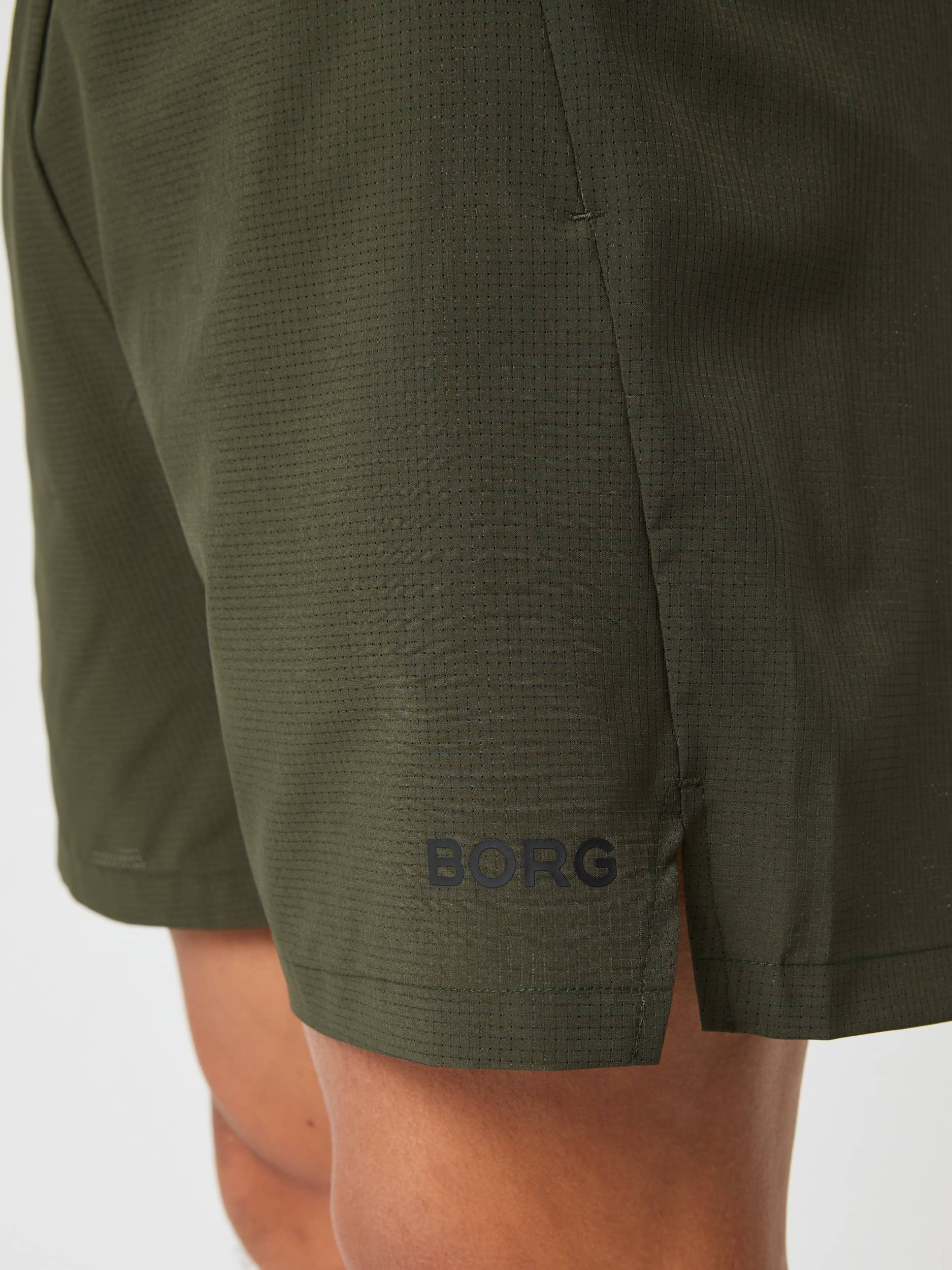 Borg Zip Shorts 7 Inch - Men - Forest Night | Björn Borg