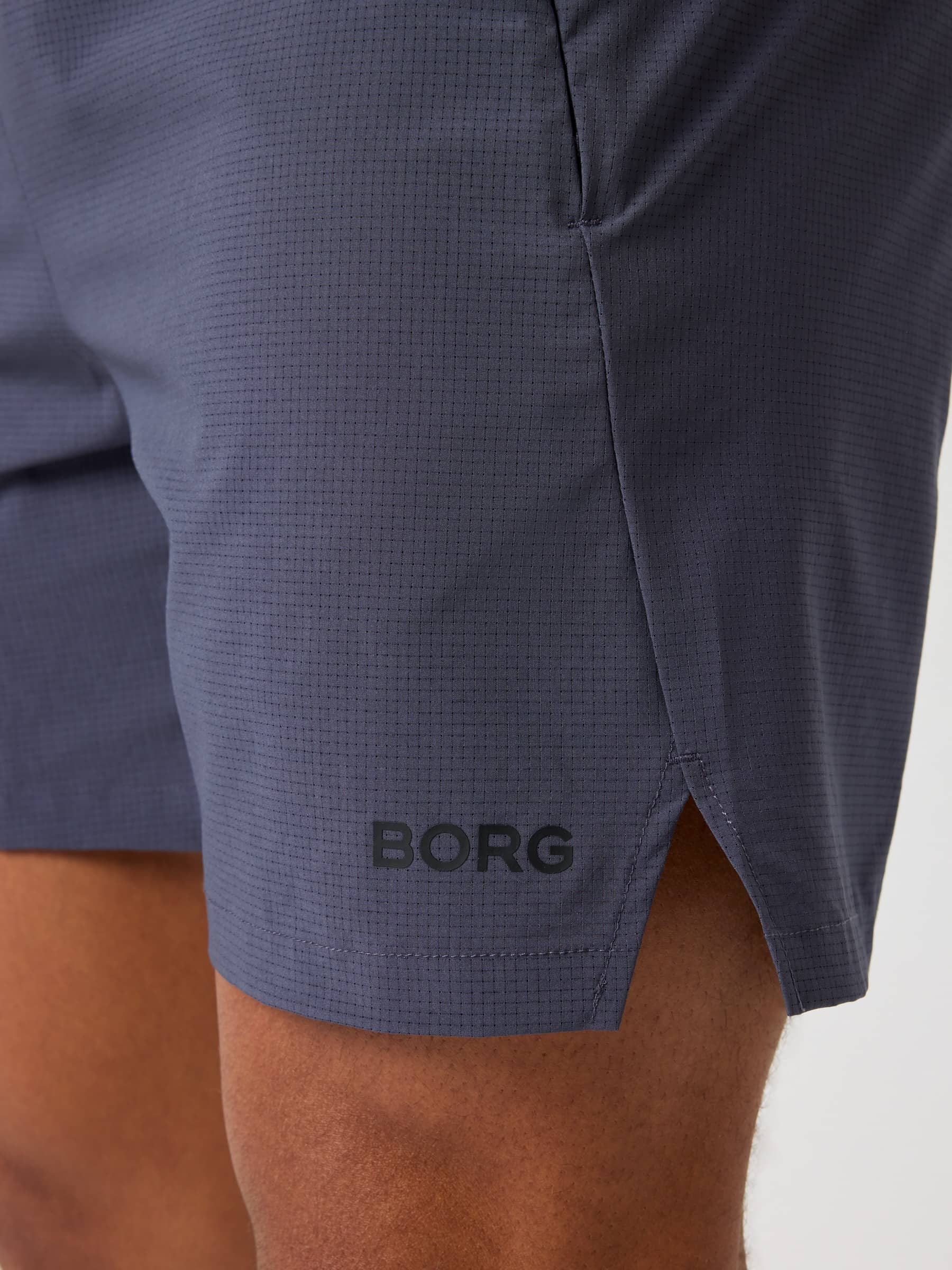 Borg Zip Shorts 7 Inch - Men - Odyssey Gray | Björn Borg