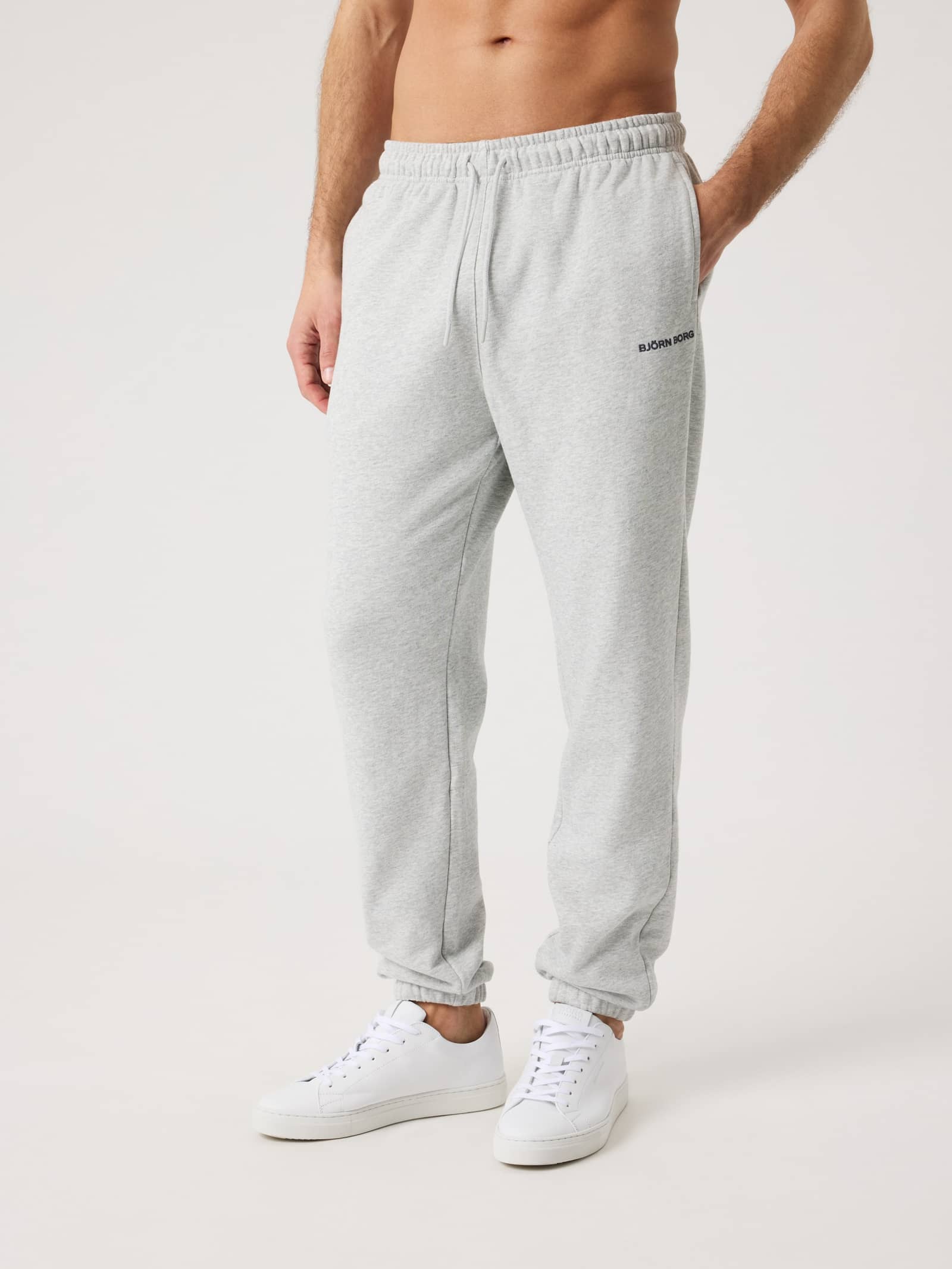 Björn Borg - Borg Classic Sweatpants Ultra Light Grey Melange Men - Image 1