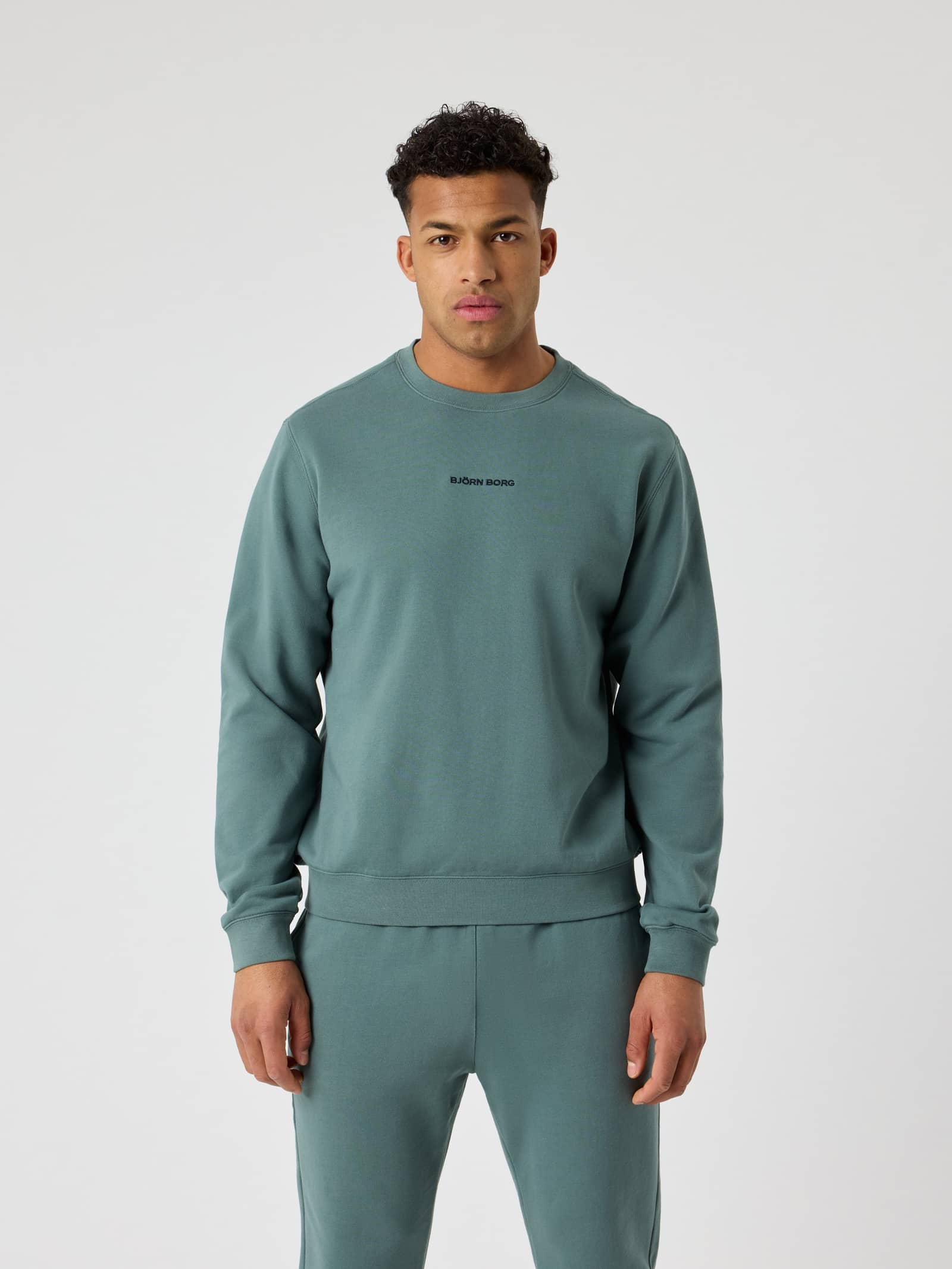 Björn Borg - Borg Classic Sweatshirt Balsam Green Heren - Image 1