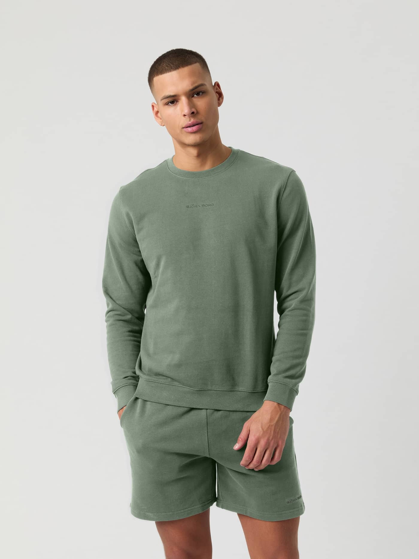 Björn Borg - Borg Classic Sweatshirt Agave Green - Image 1