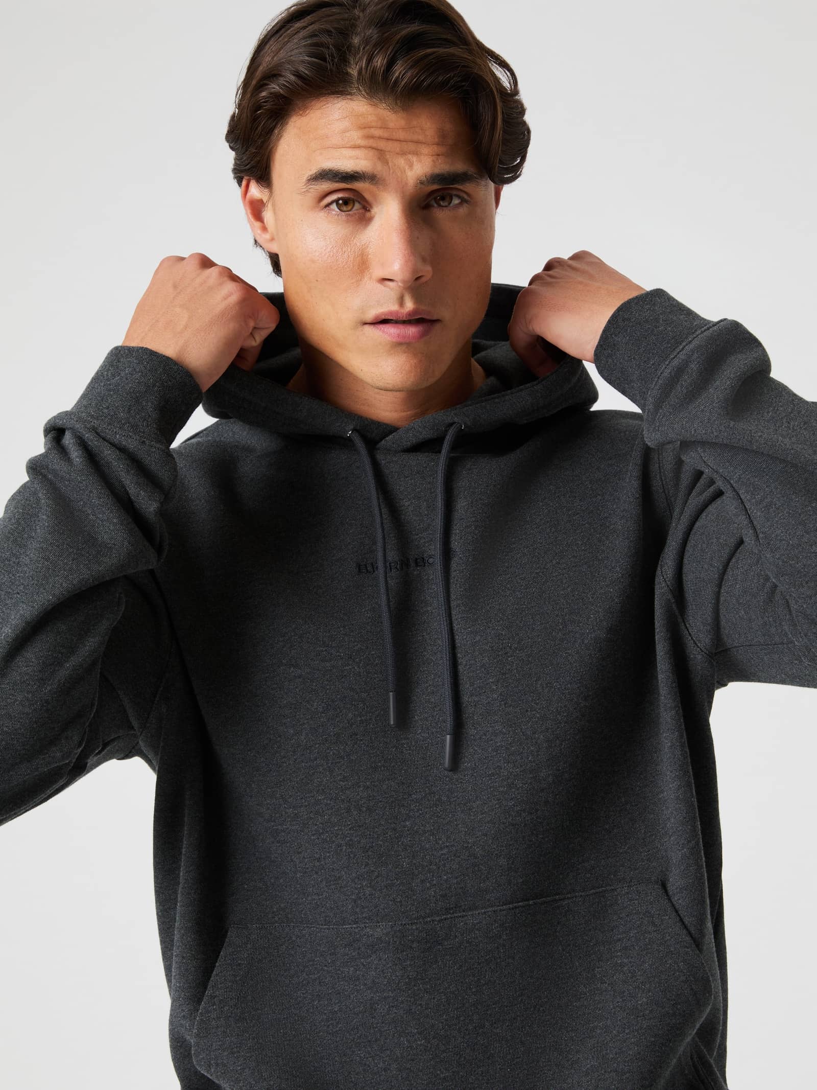 Björn Borg - Borg Classic Hoodie Dark Gray Melange Men - Image 1
