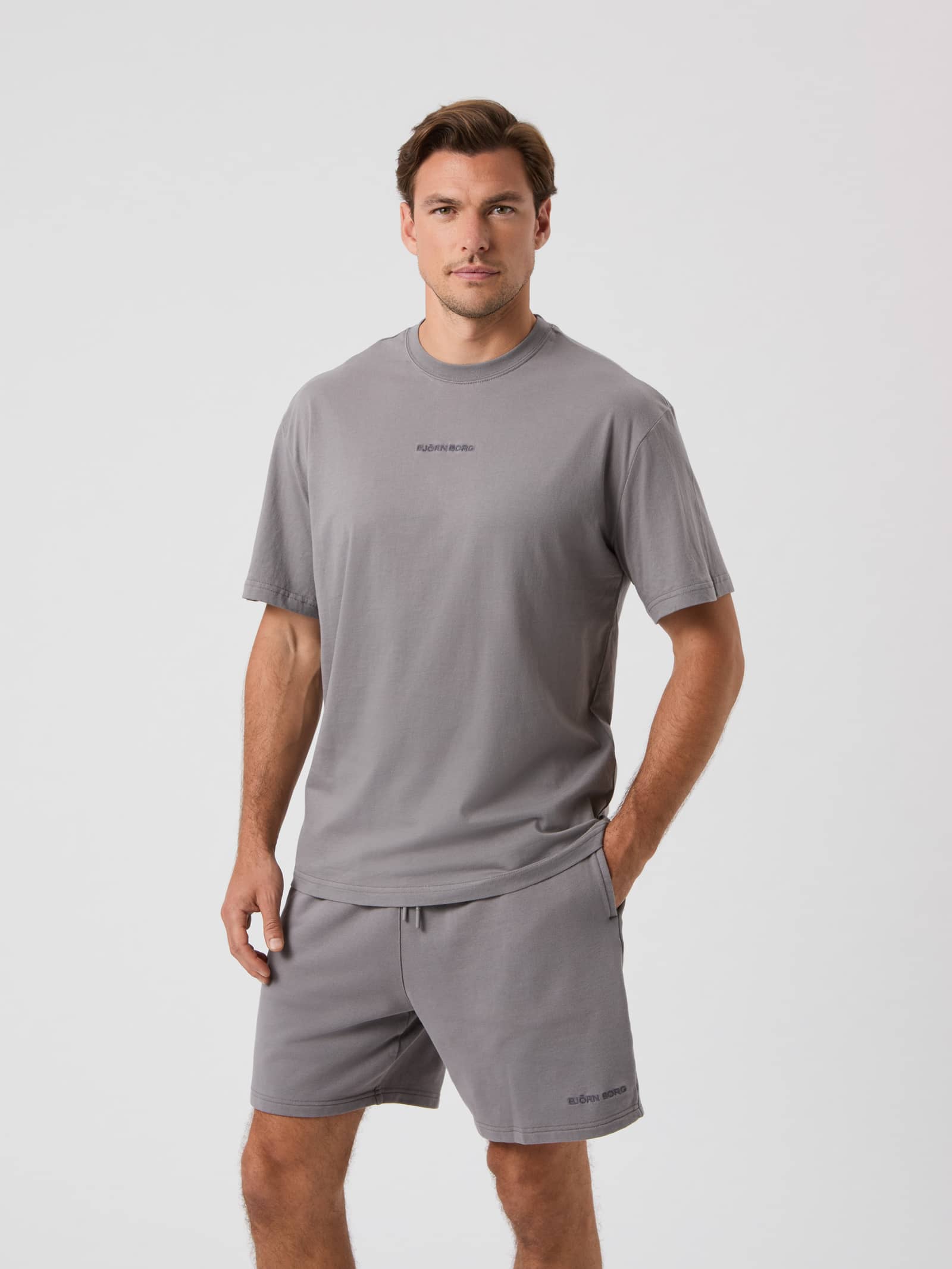 Björn Borg - Borg Classic T-Shirt Brushed Nickel - Image 1