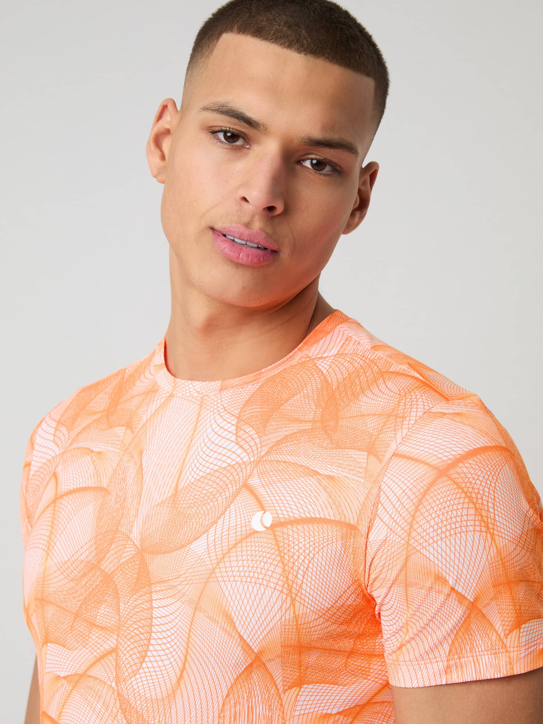 Ace Printed T-Shirt - Men - Big Grid 2 | Björn Borg