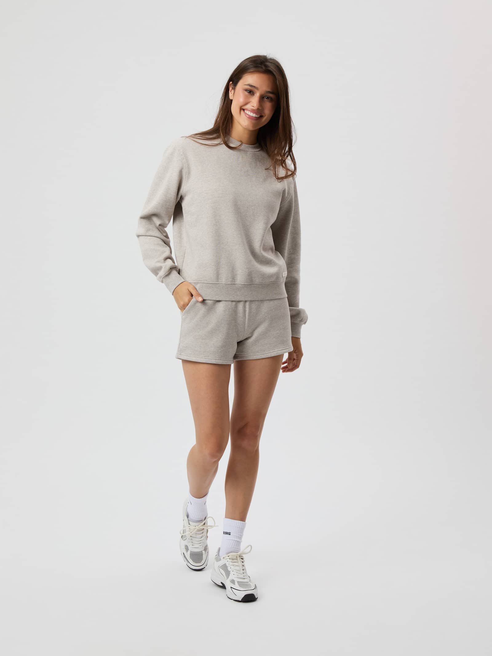 Björn Borg - Centre Sweatshorts Light Brown Melange Dam - Image 1