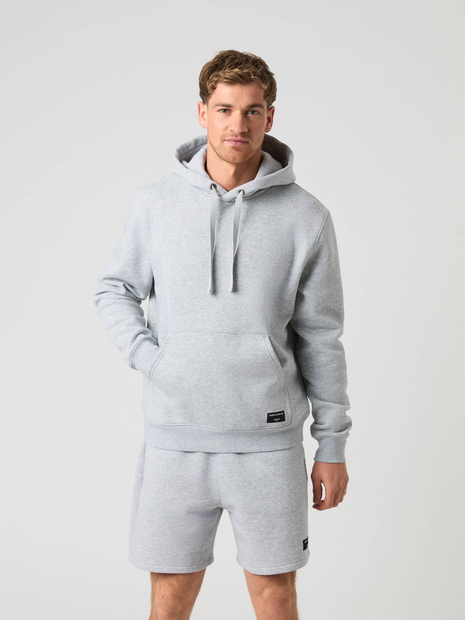 Björn Borg - Centre Hoodie Light Grey Melange Men - Image 1