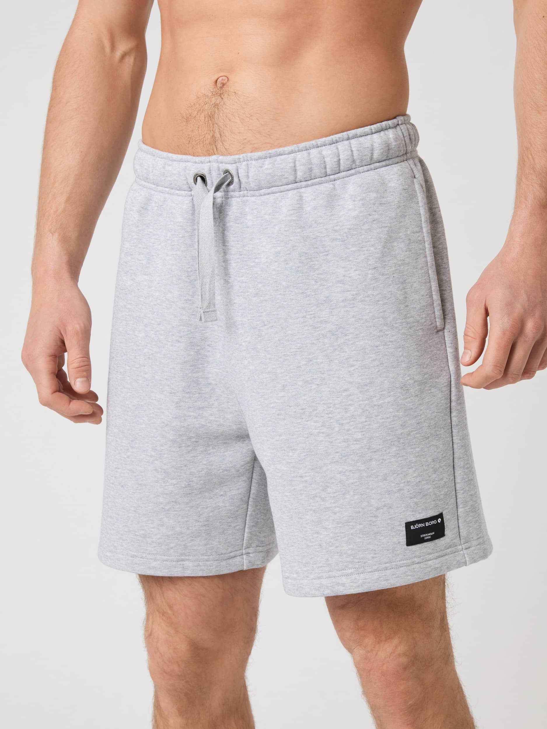 Centre Sweatshorts - Men - Light Grey Melange | Björn Borg