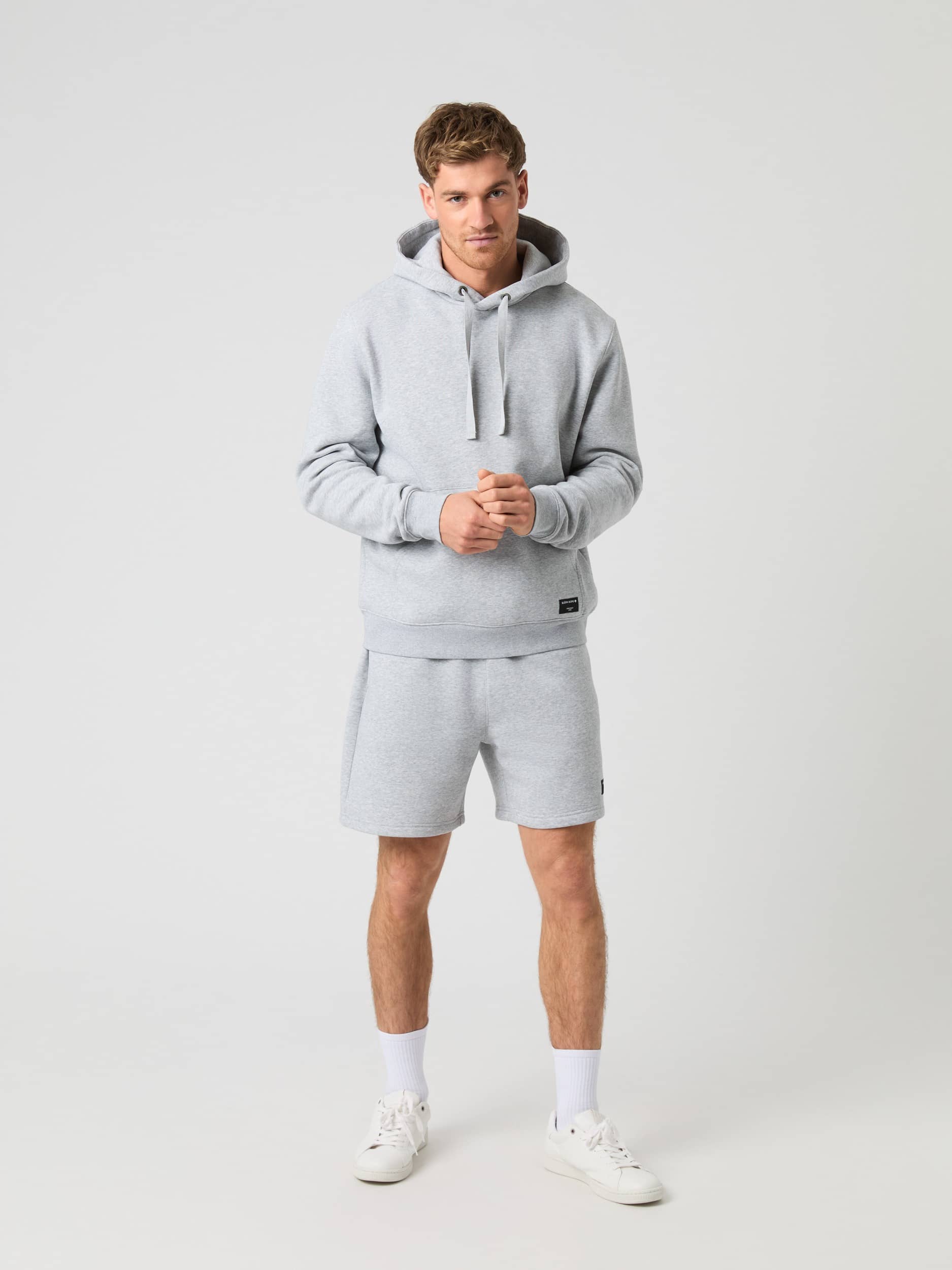 Centre Sweatshorts - Men - Light Grey Melange | Björn Borg